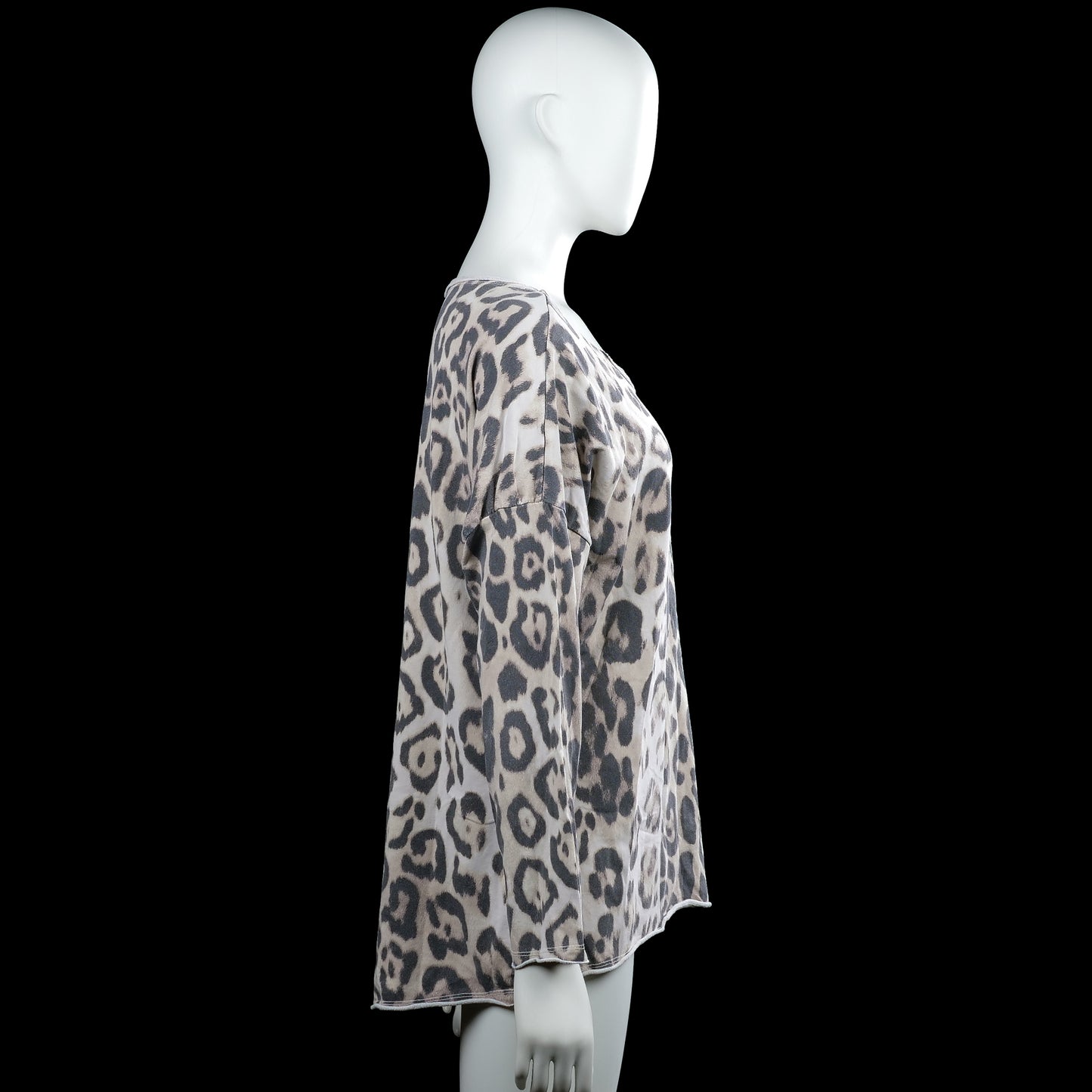 Tunic - Gray & Beige - Size L