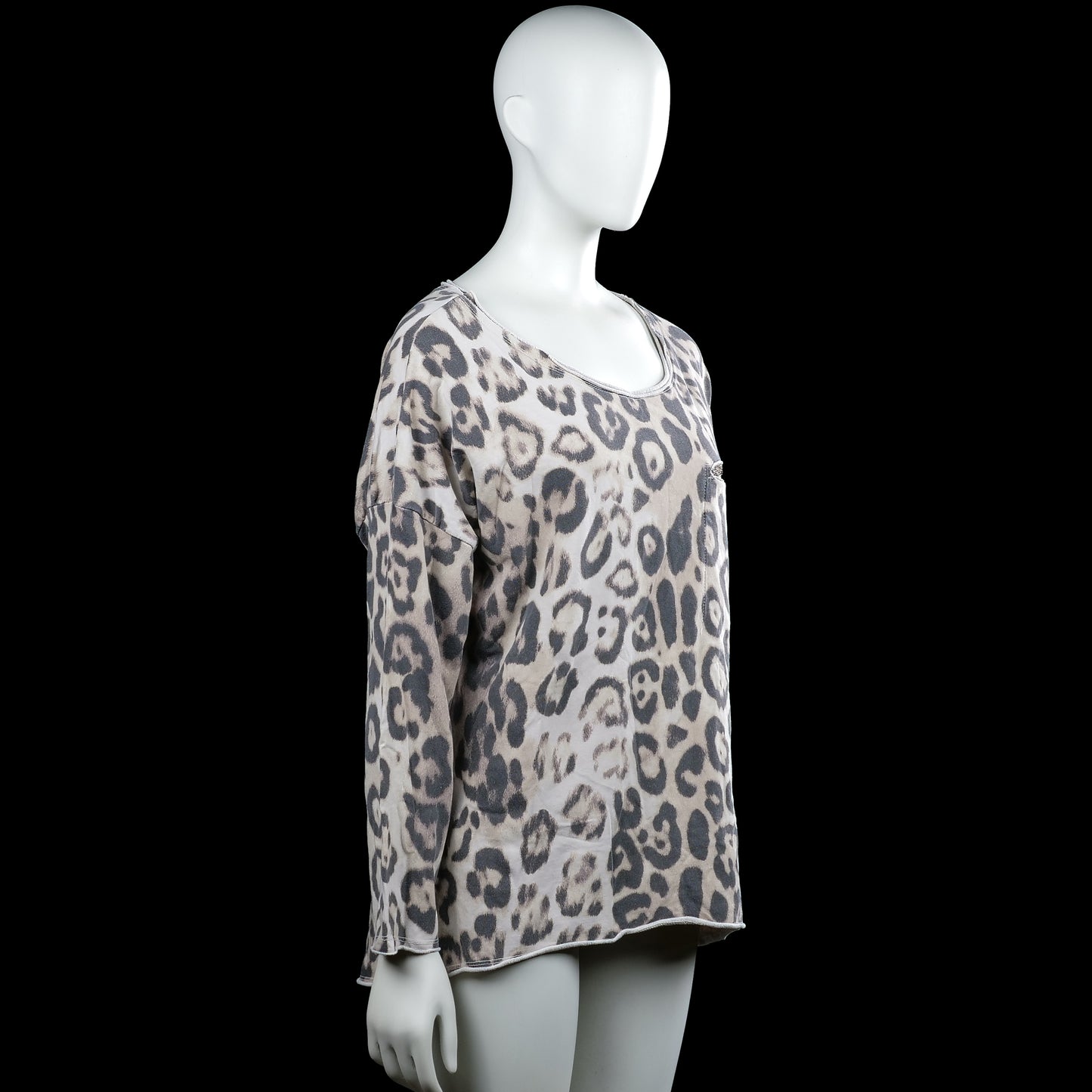 Tunic - Gray & Beige - Size L