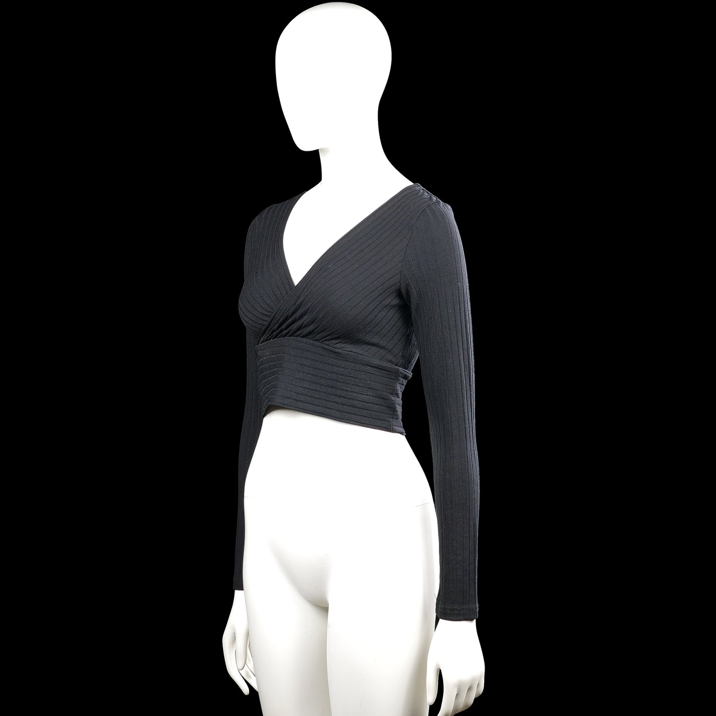 Long-sleeve top - Charcoal - Size S