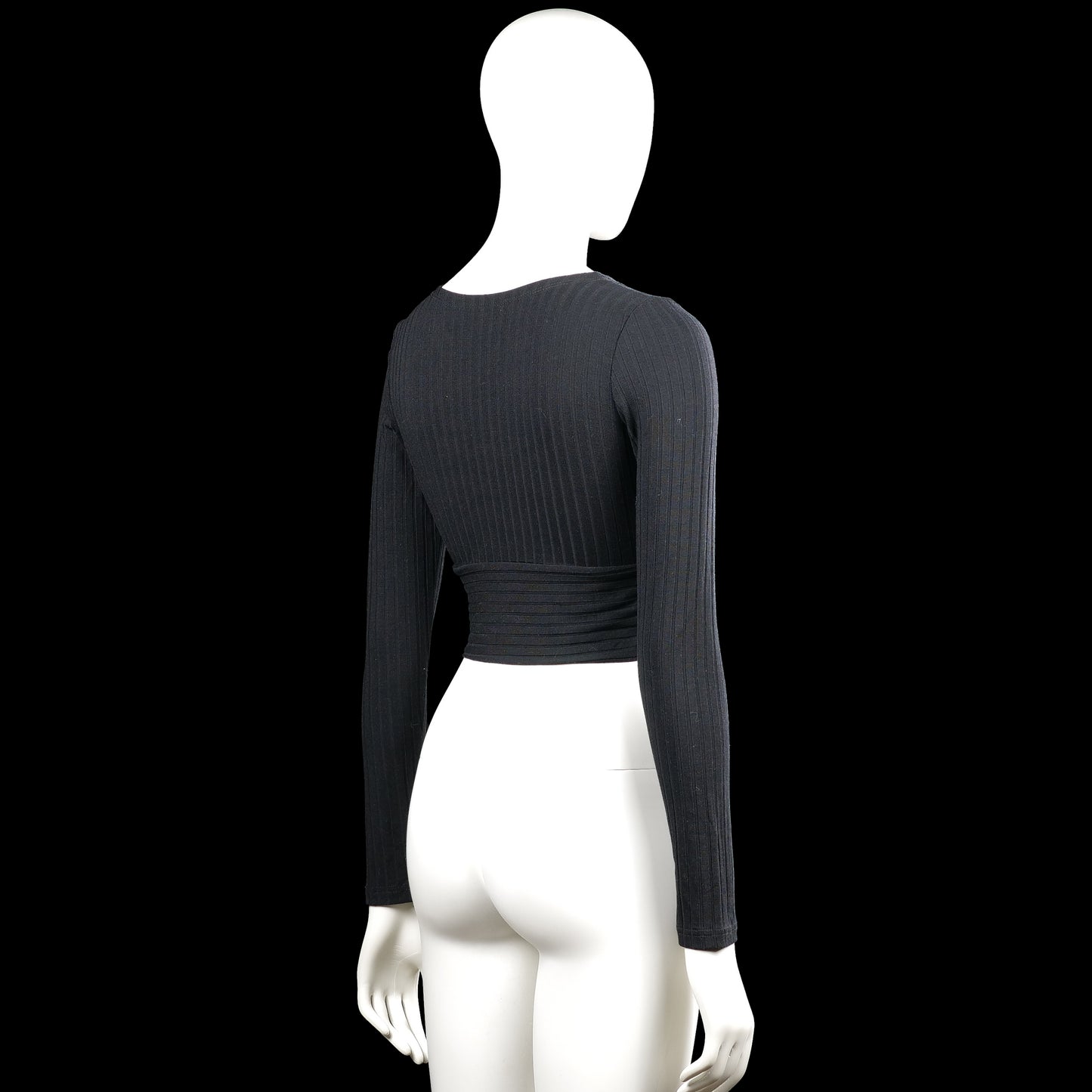 Long-sleeve top - Charcoal - Size S