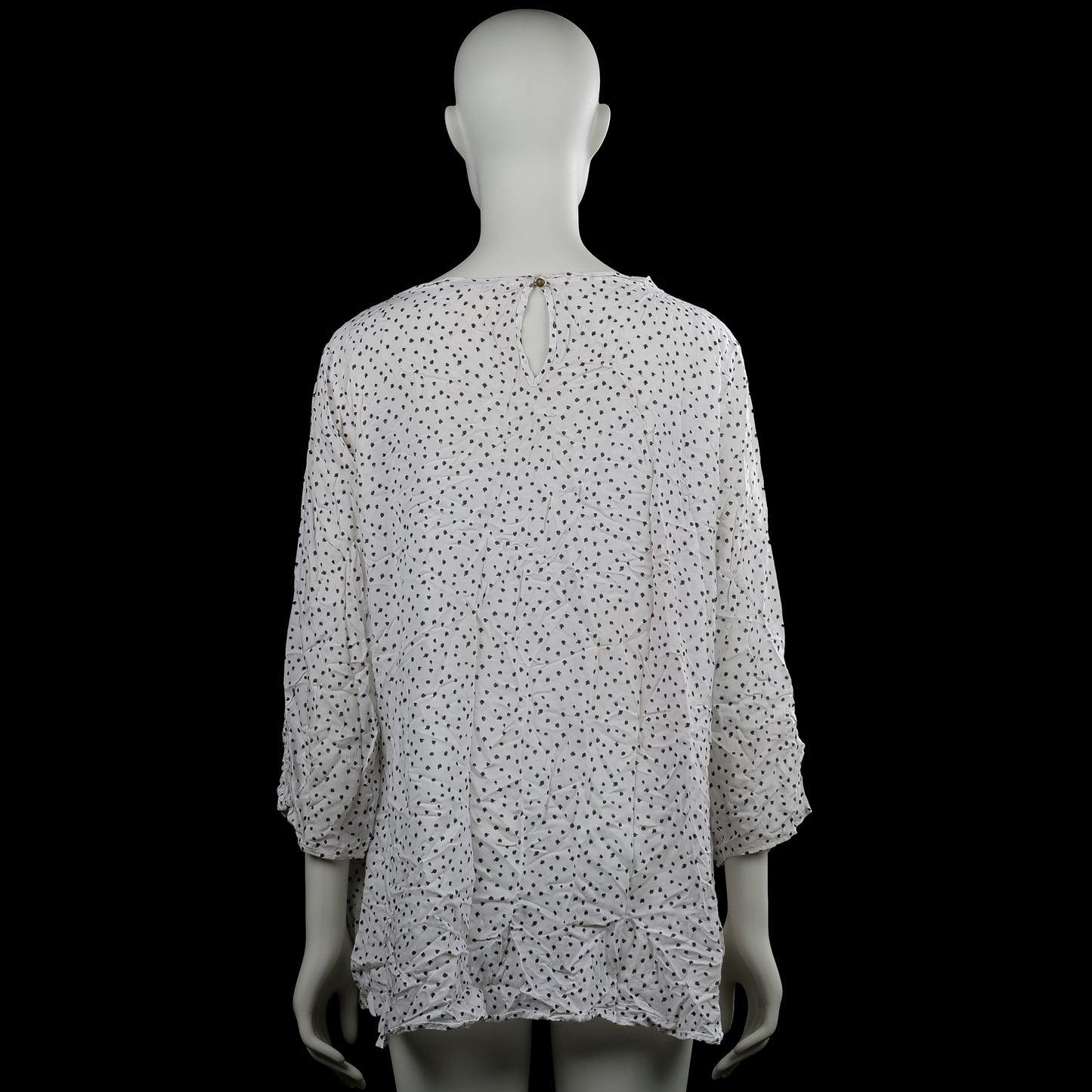 Blouse - White & Black - Size 48