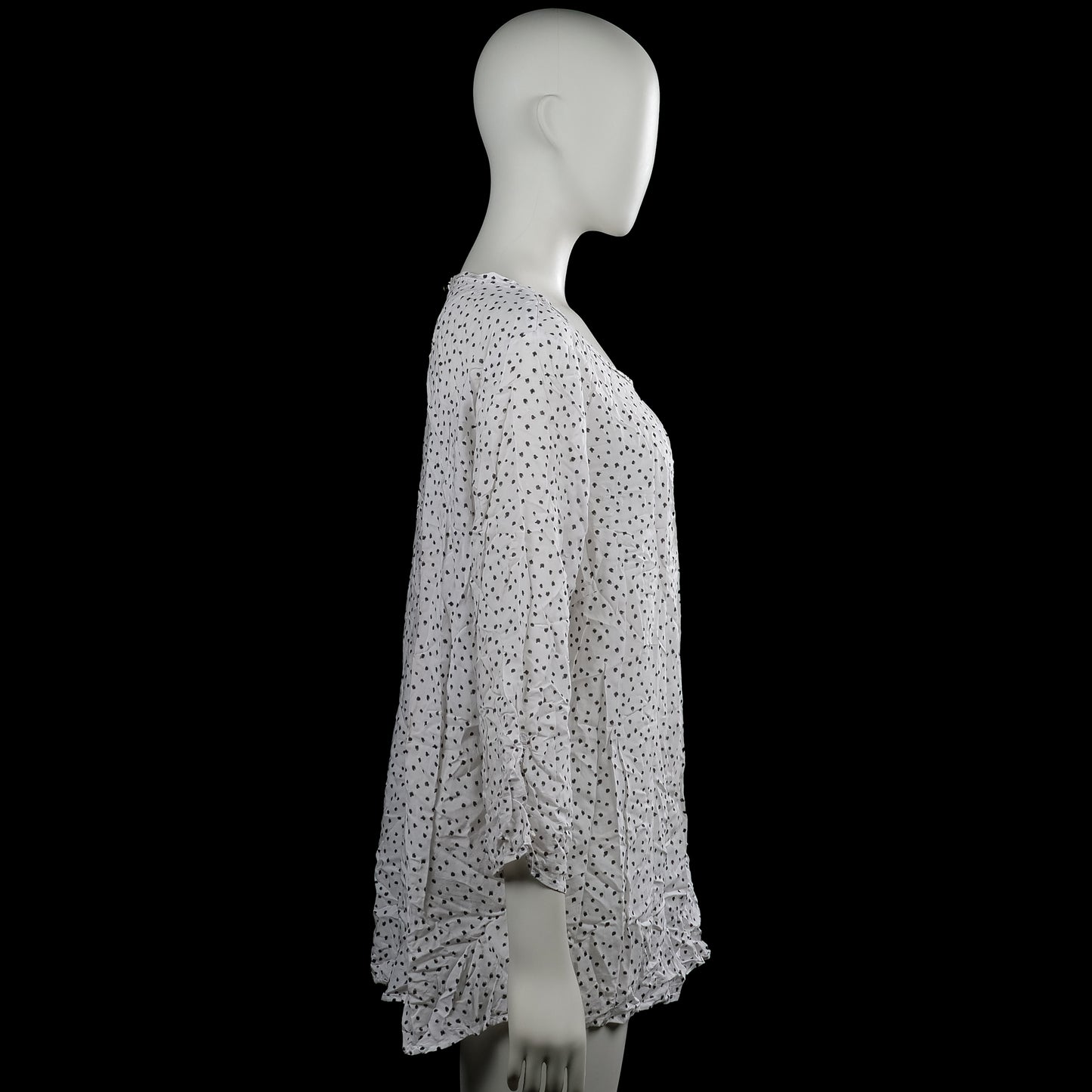 Blouse - White & Black - Size 48