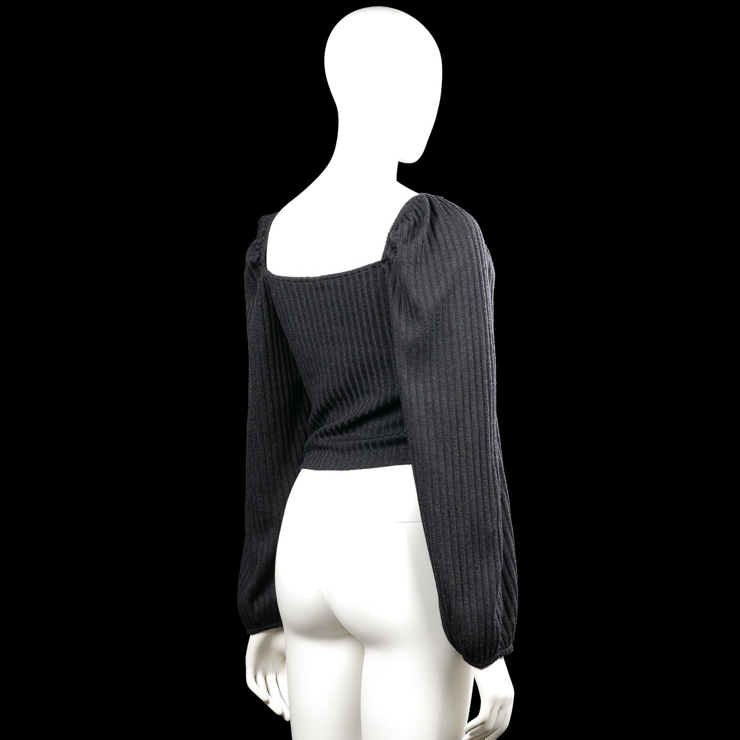 Long-sleeve top - Charcoal - Size M