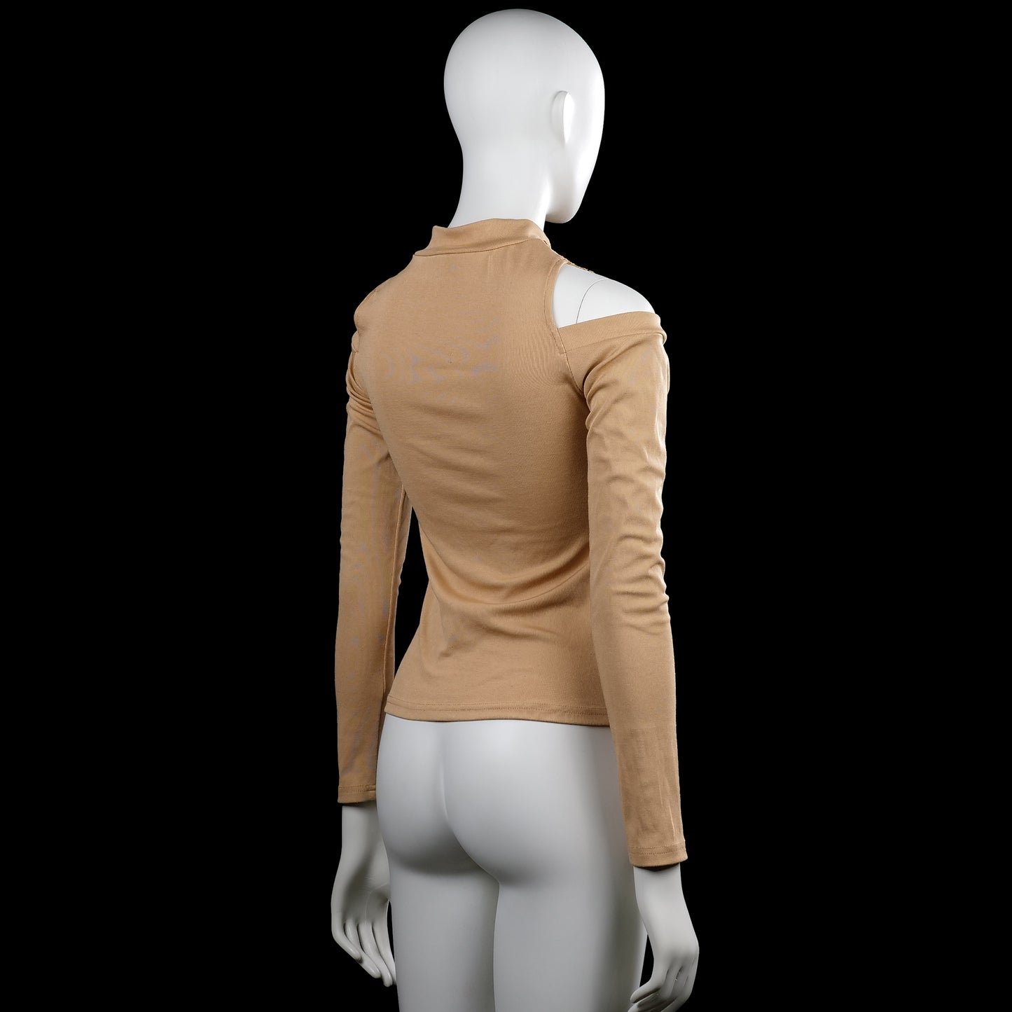 Long-sleeve top - Camel - Size S