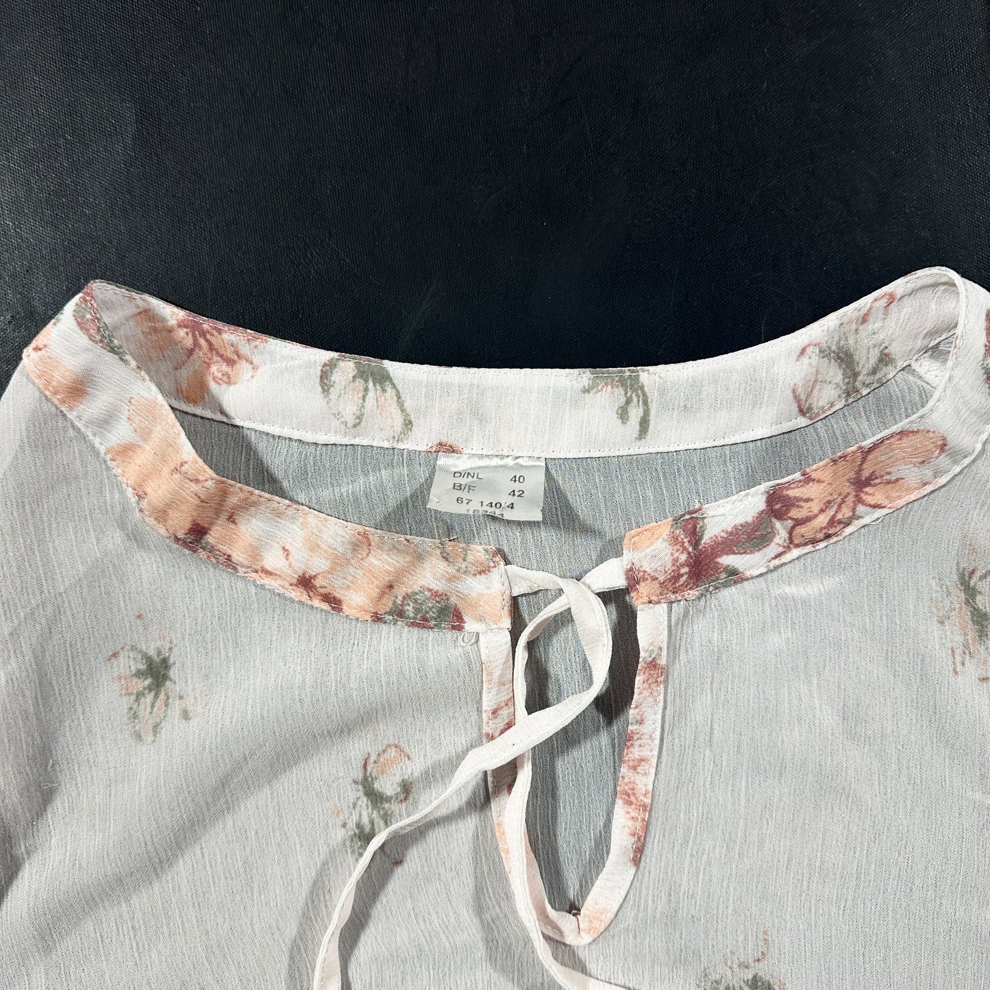 Tunic - White & Pink - Size 40
