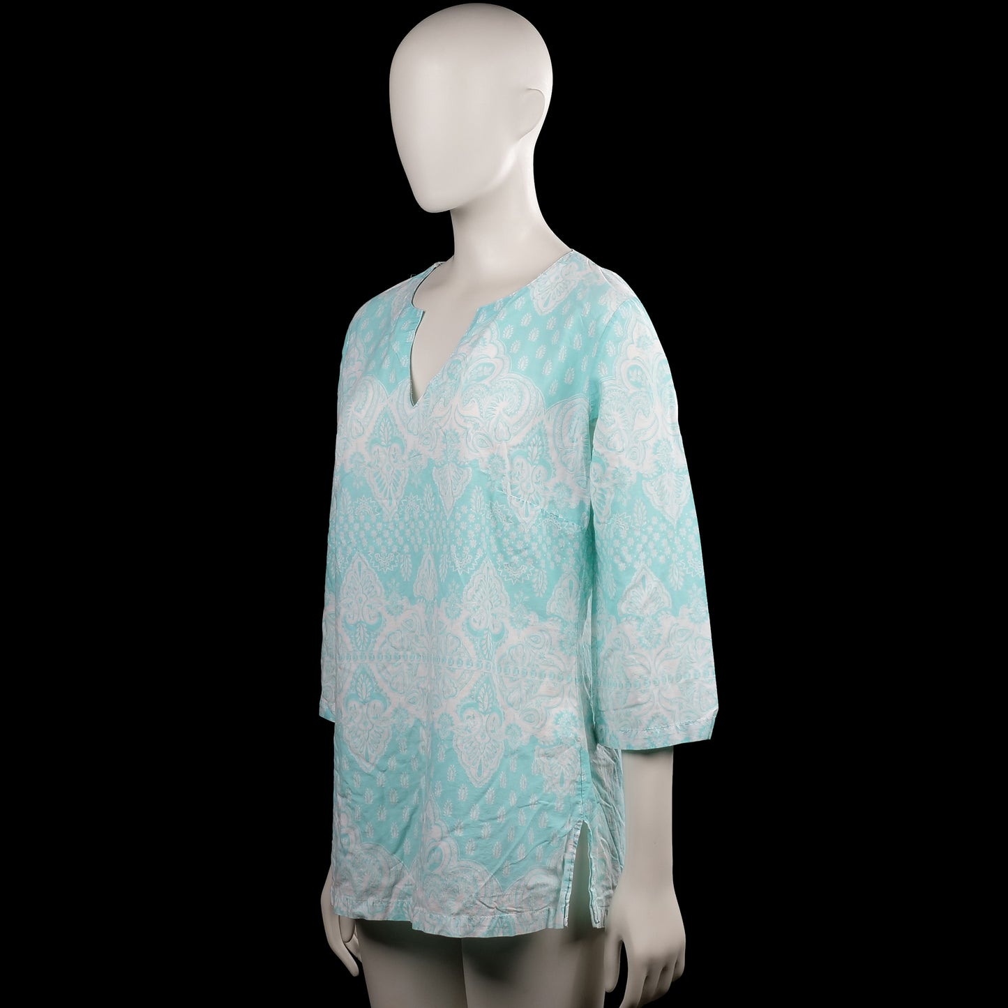 Tunic - Turquoise & White - Size 42