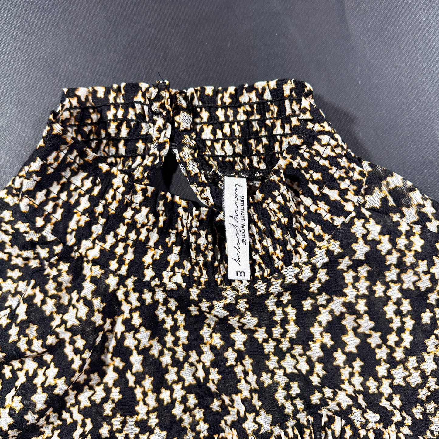 Long-sleeve top - Black & White - Size M