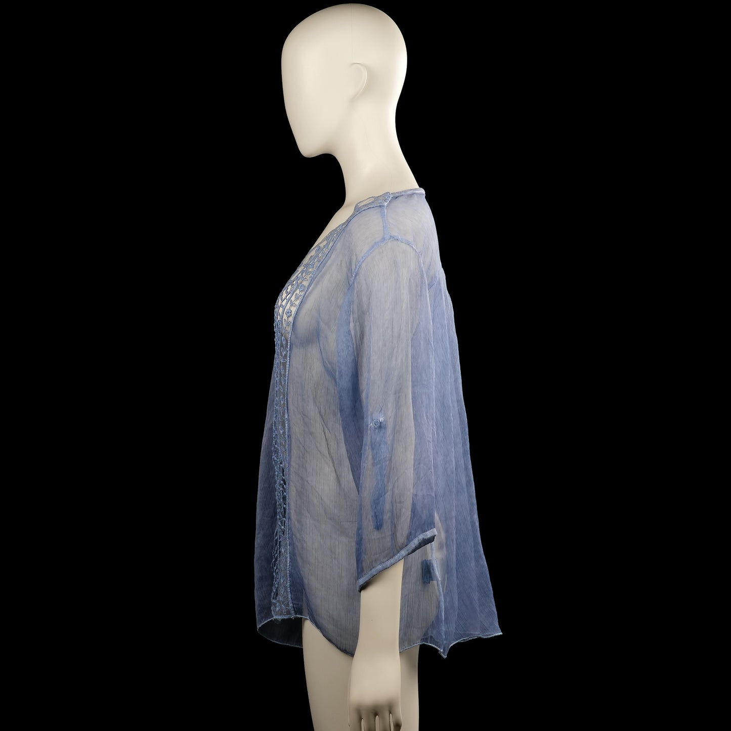 Tunic - Light Blue & White - Size L