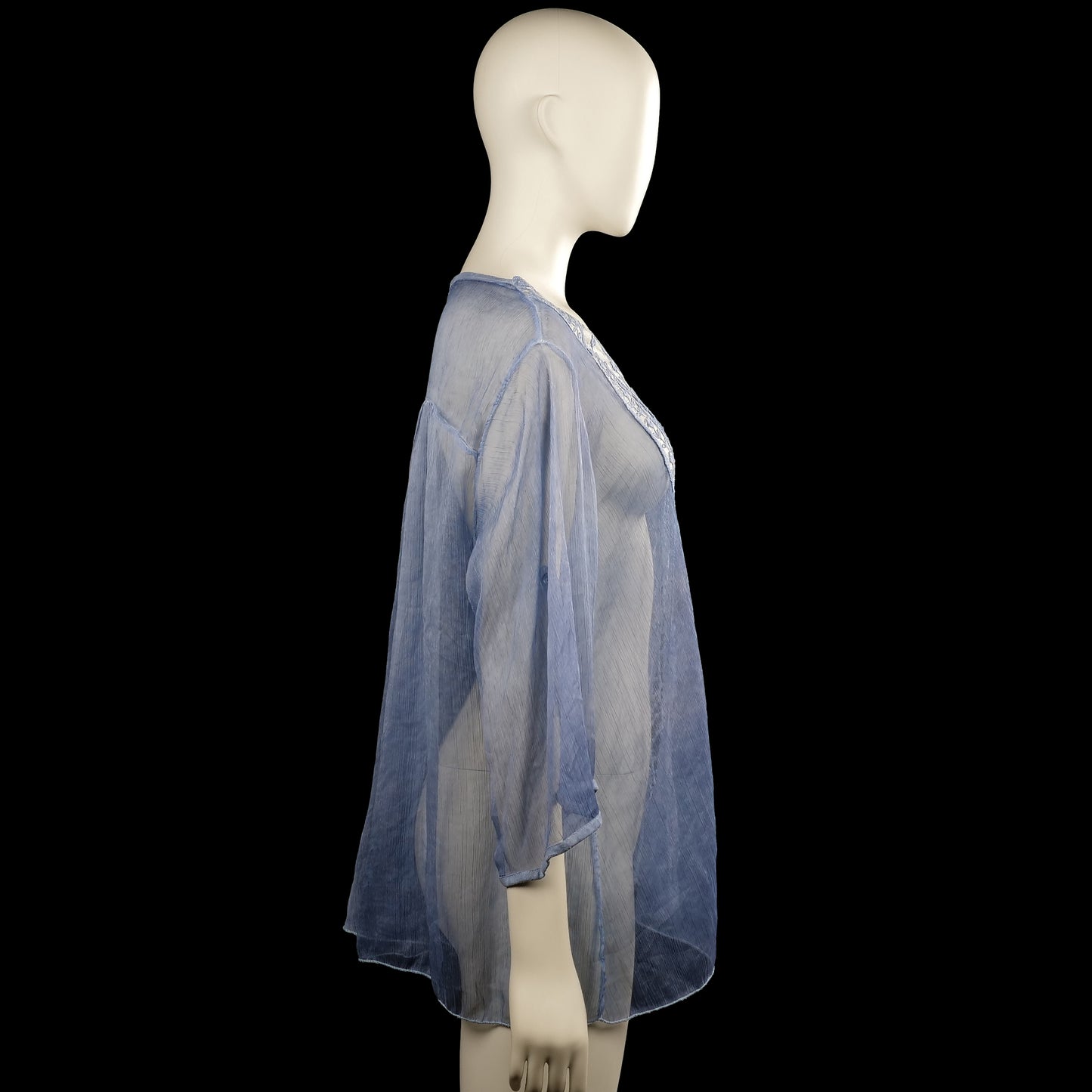 Tunic - Light Blue & White - Size L