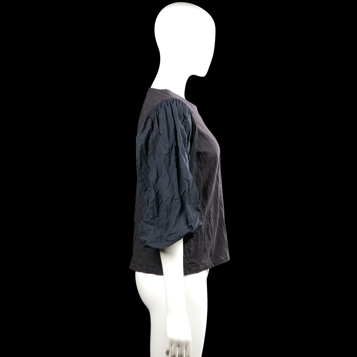 Blouse - Charcoal & Black - Size M