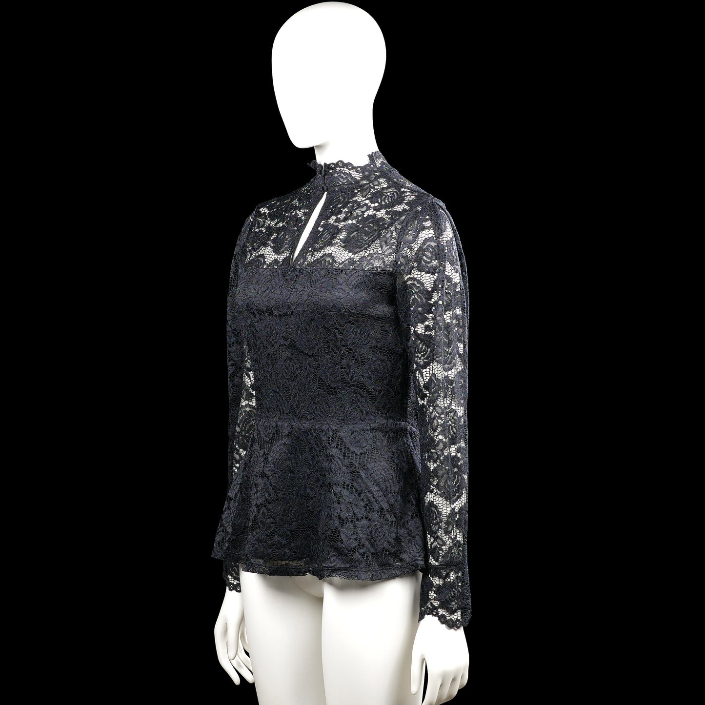 Blouse - Black & White - Size S