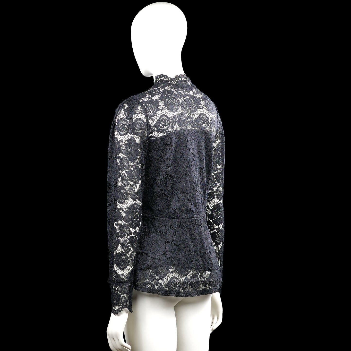 Blouse - Black & White - Size S