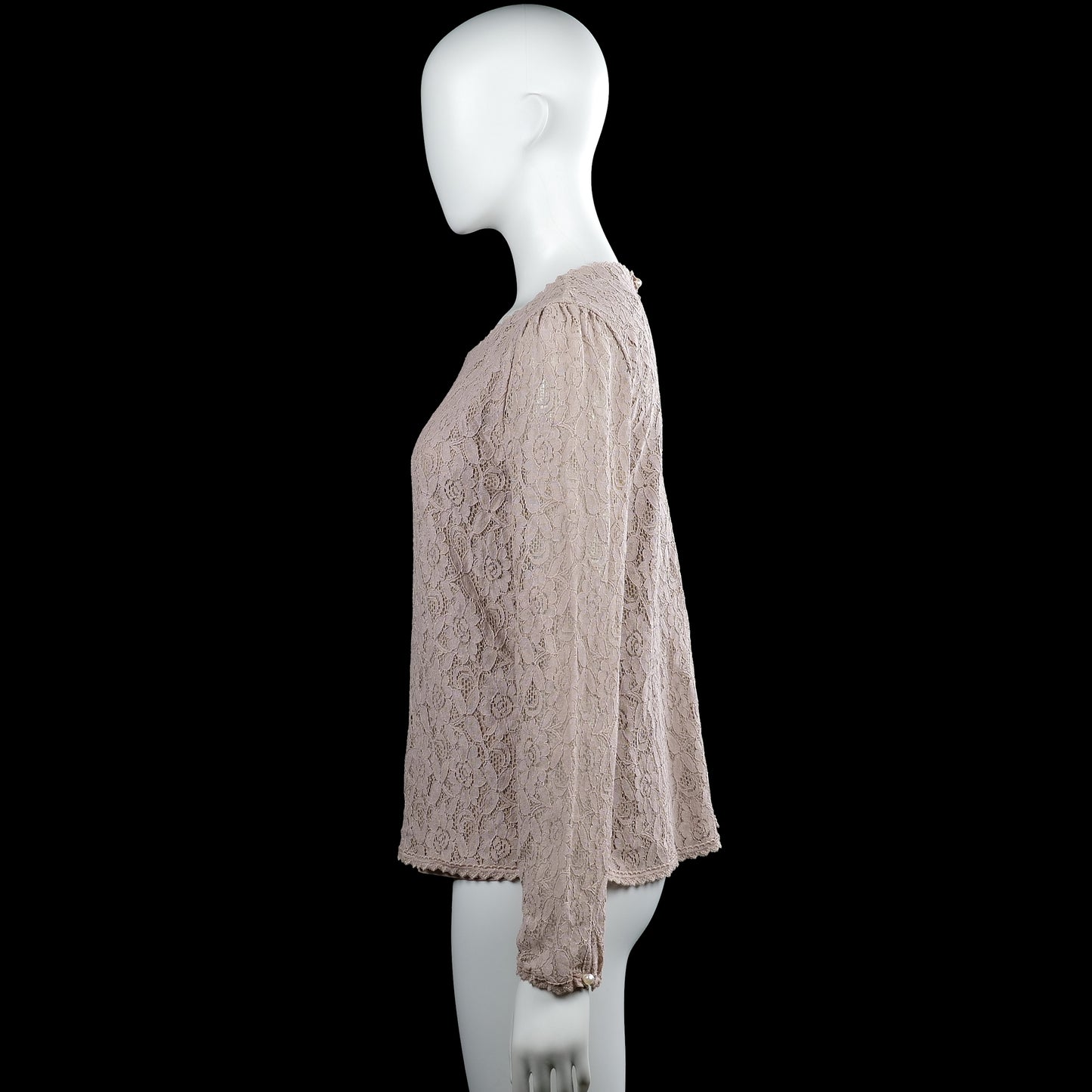 Long-sleeve top - Taupe - Size M