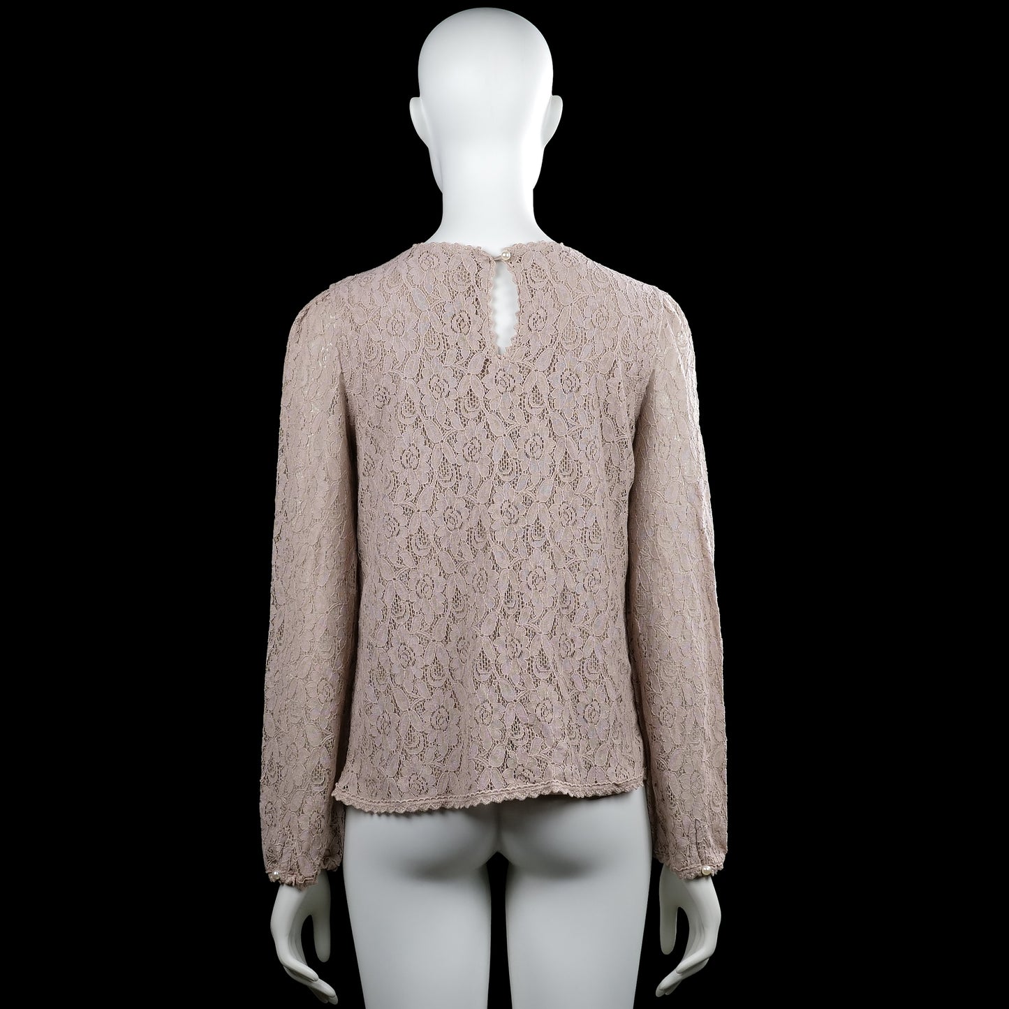 Long-sleeve top - Taupe - Size M