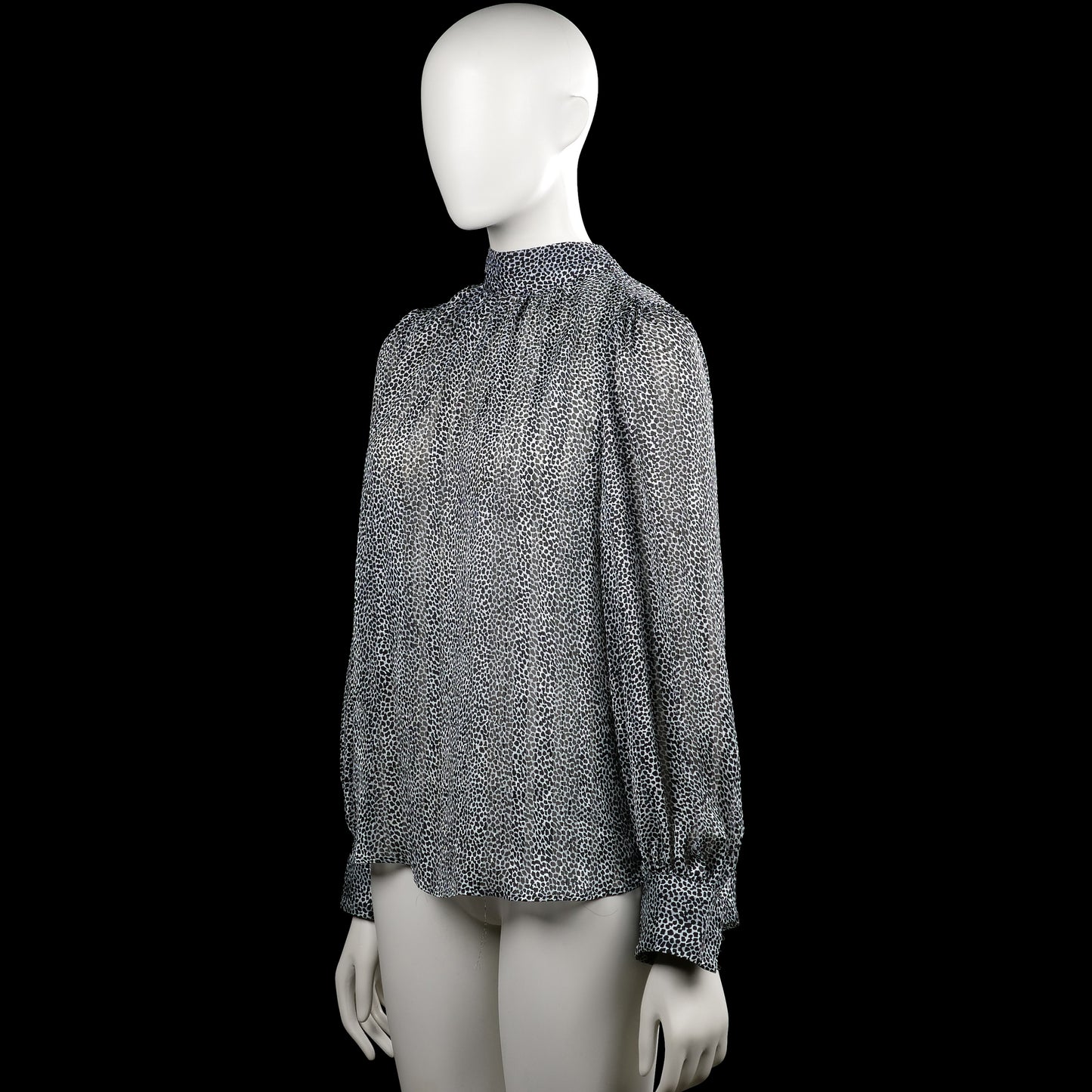 Blouse - Black & White - Size S