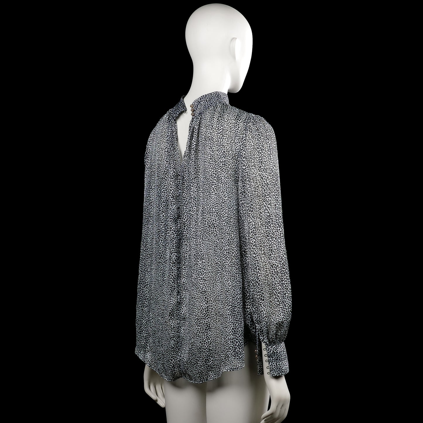 Blouse - Black & White - Size S