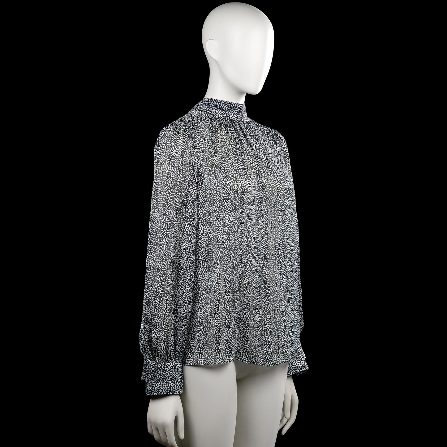 Blouse - Black & White - Size S