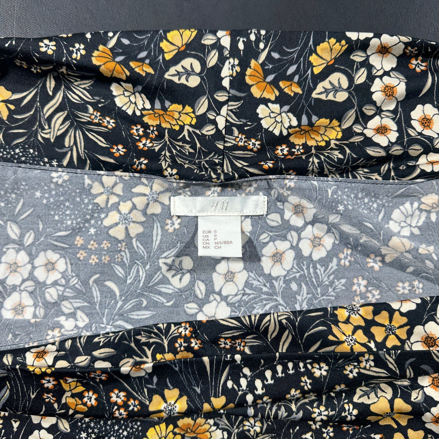 Long-sleeve top - Navy & White - Size S