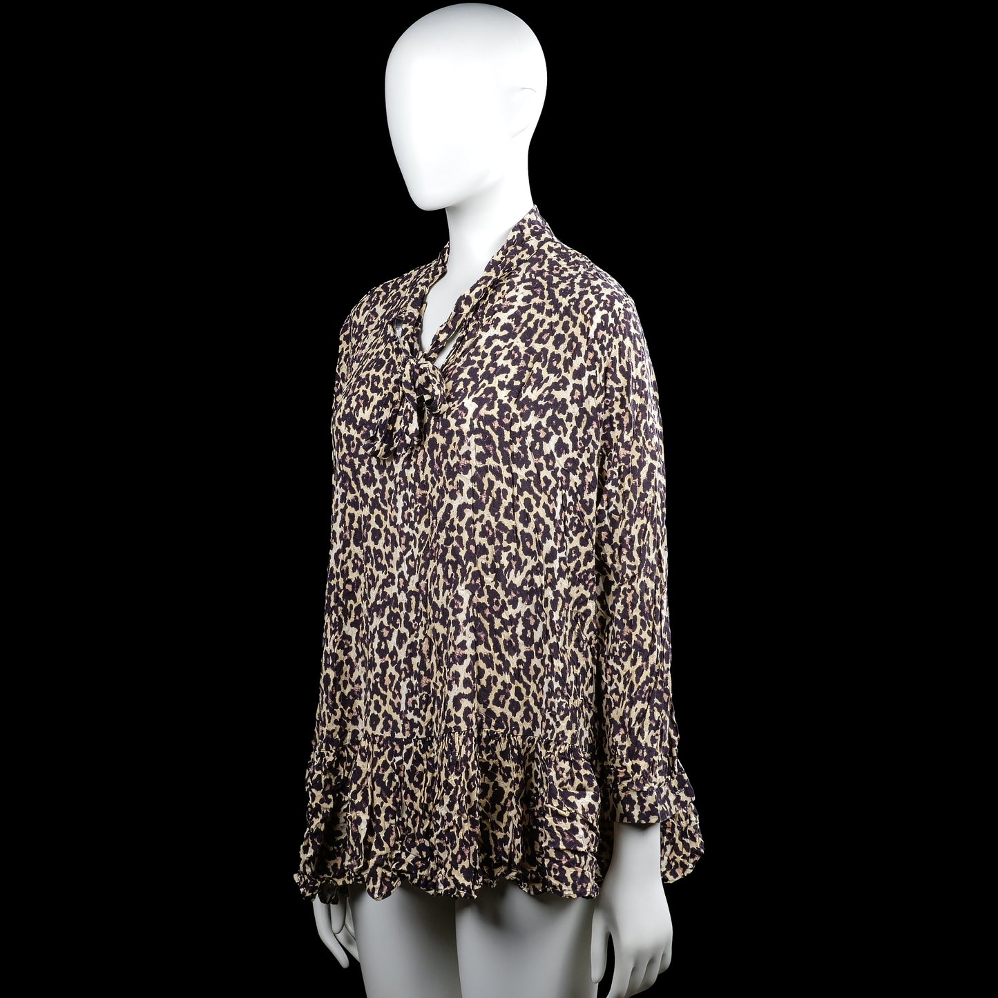 Tunic - Beige & Black - Size M