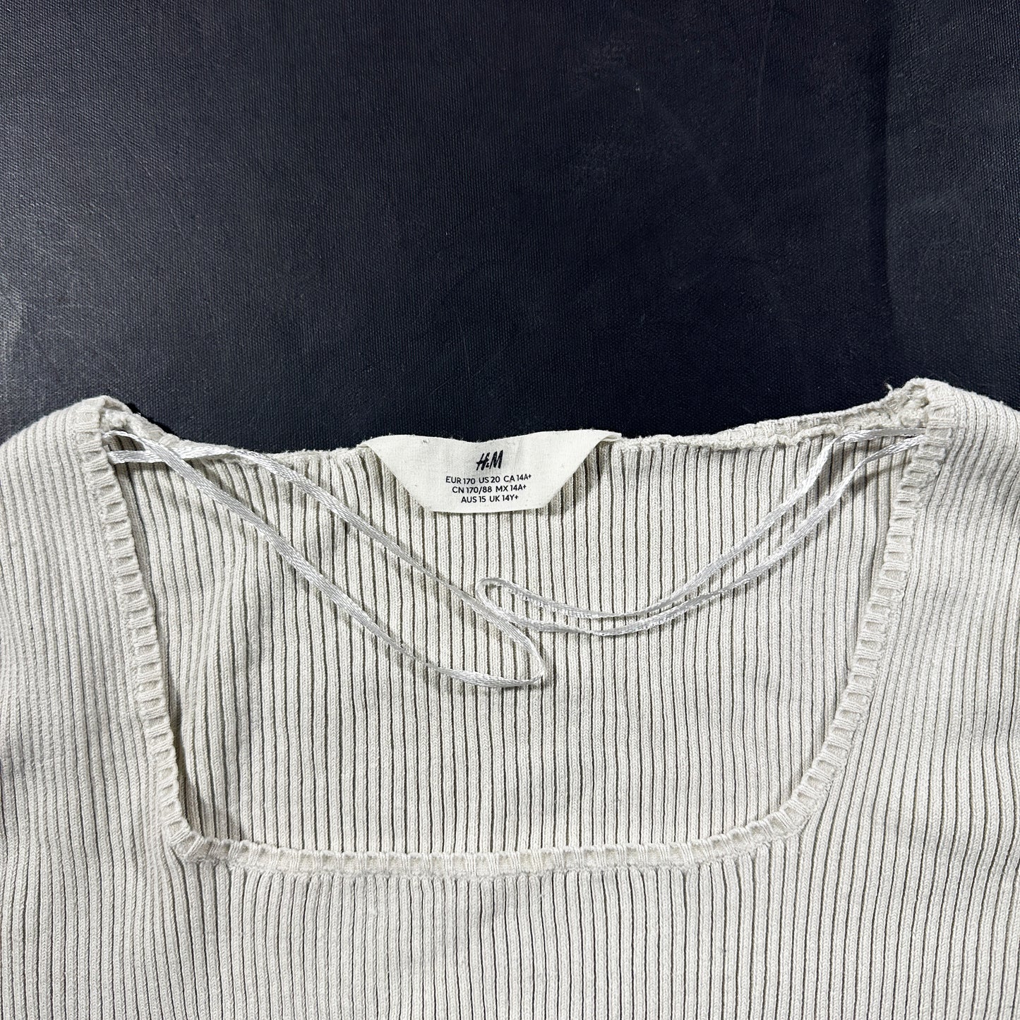 Long-sleeve top - Light Gray - Size 170
