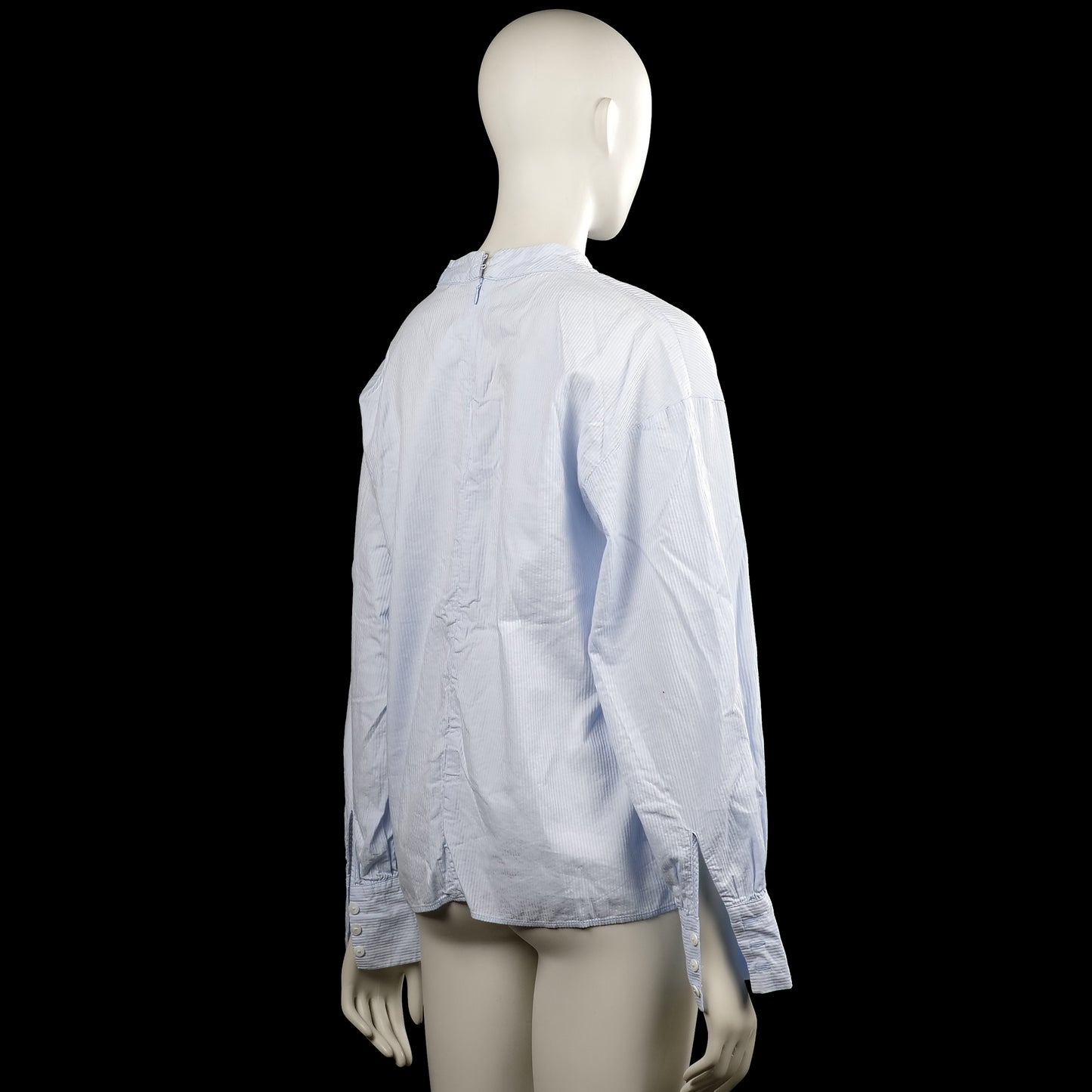 Blouse - Light Blue & White - Size 38