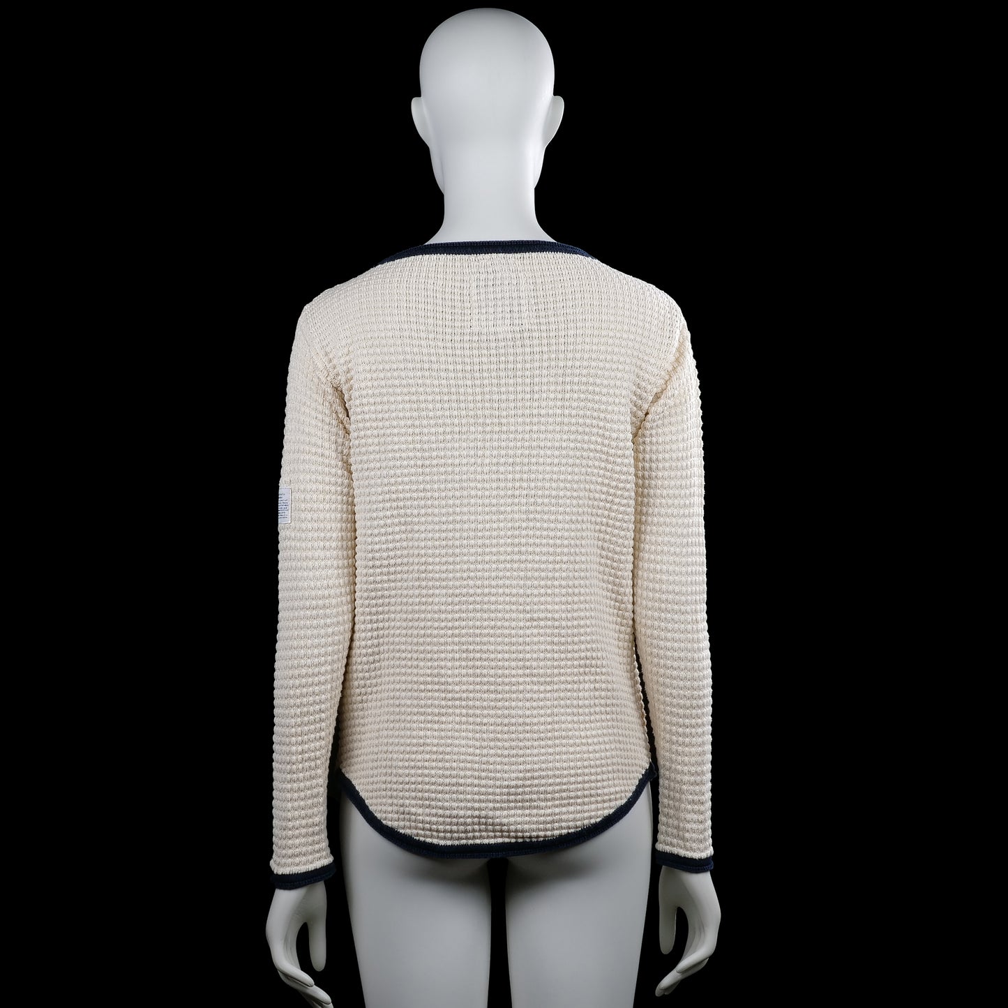 Sweater - Ivory & Navy - Size XS
