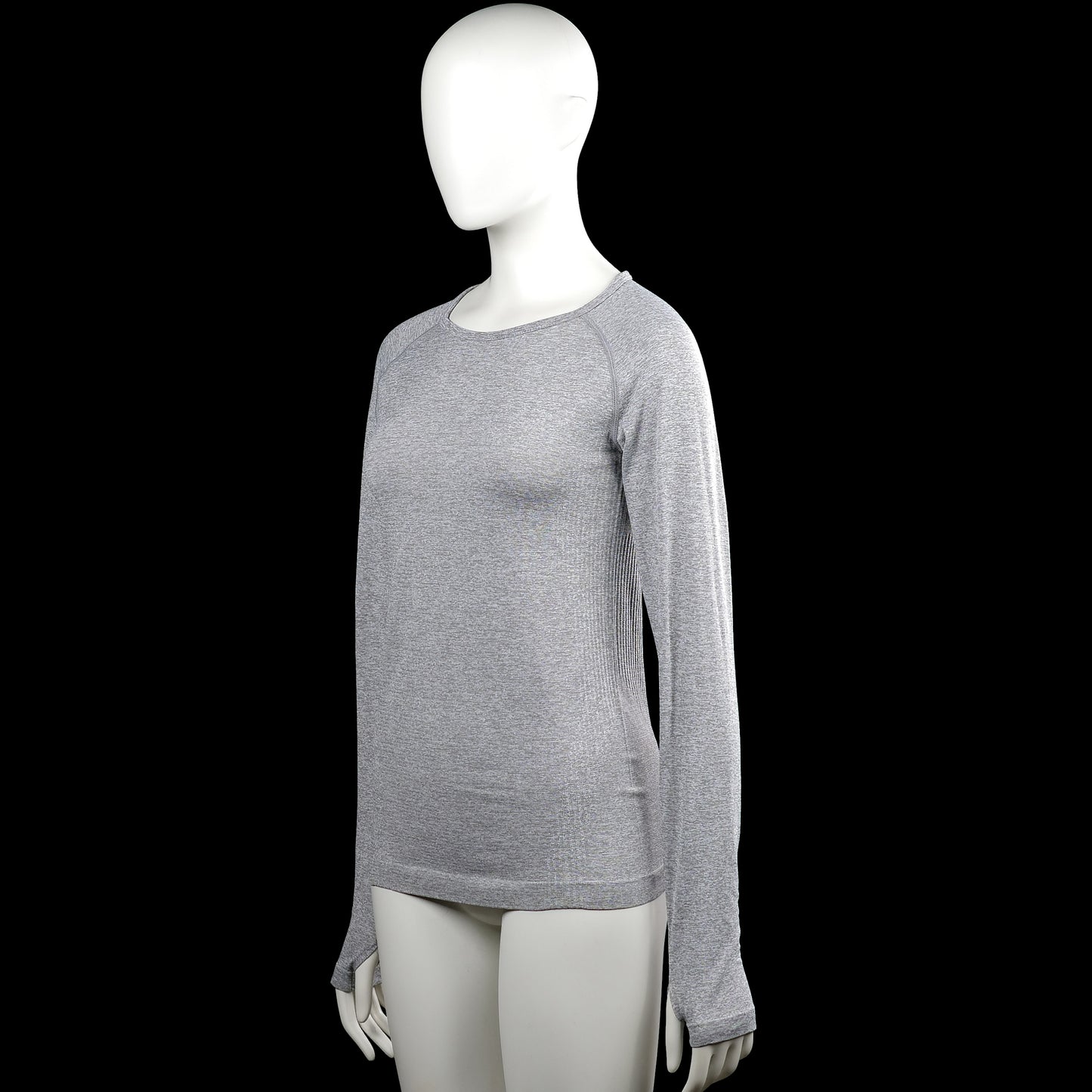 Long-sleeve top - Light Gray - Size 34, 36