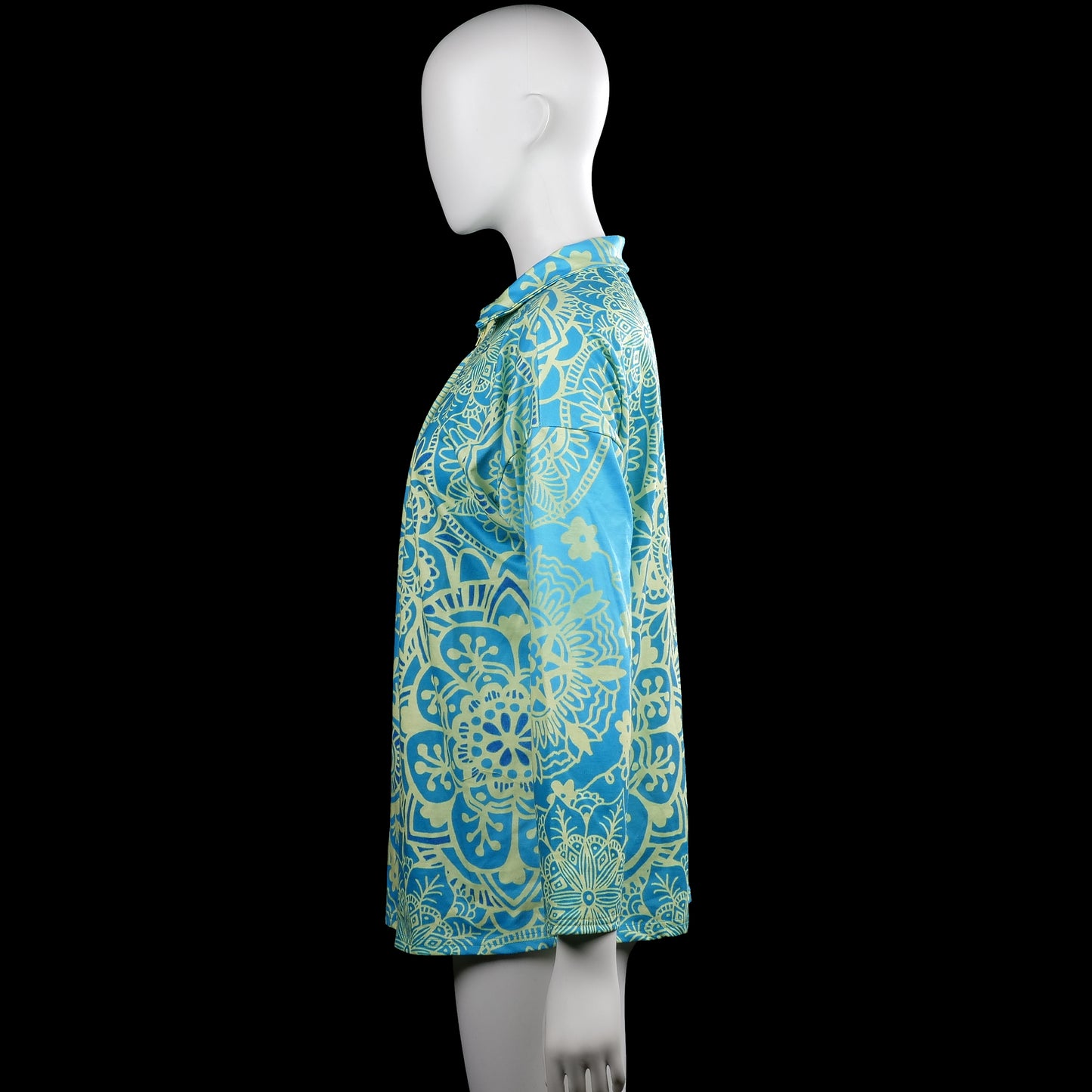 Tunic - Turquoise & Beige - Size XL