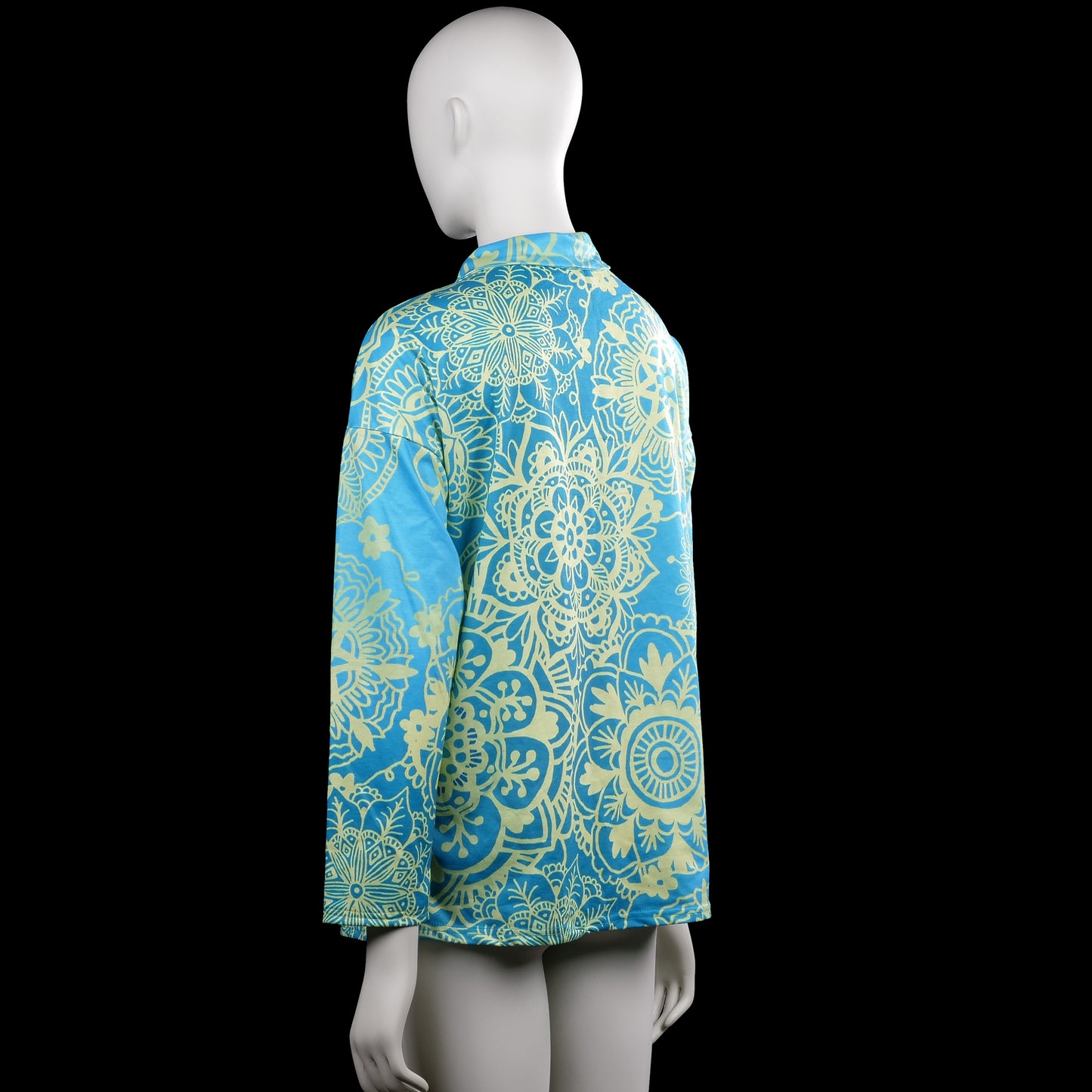 Tunic - Turquoise & Beige - Size XL