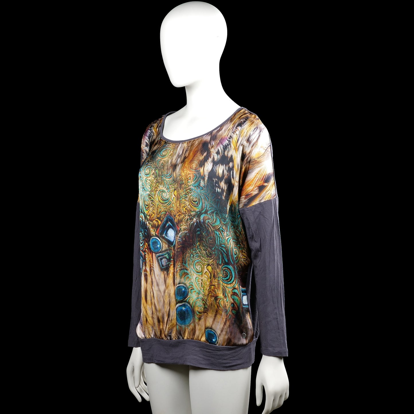 Long-sleeve top - Multicolored - Size XXL