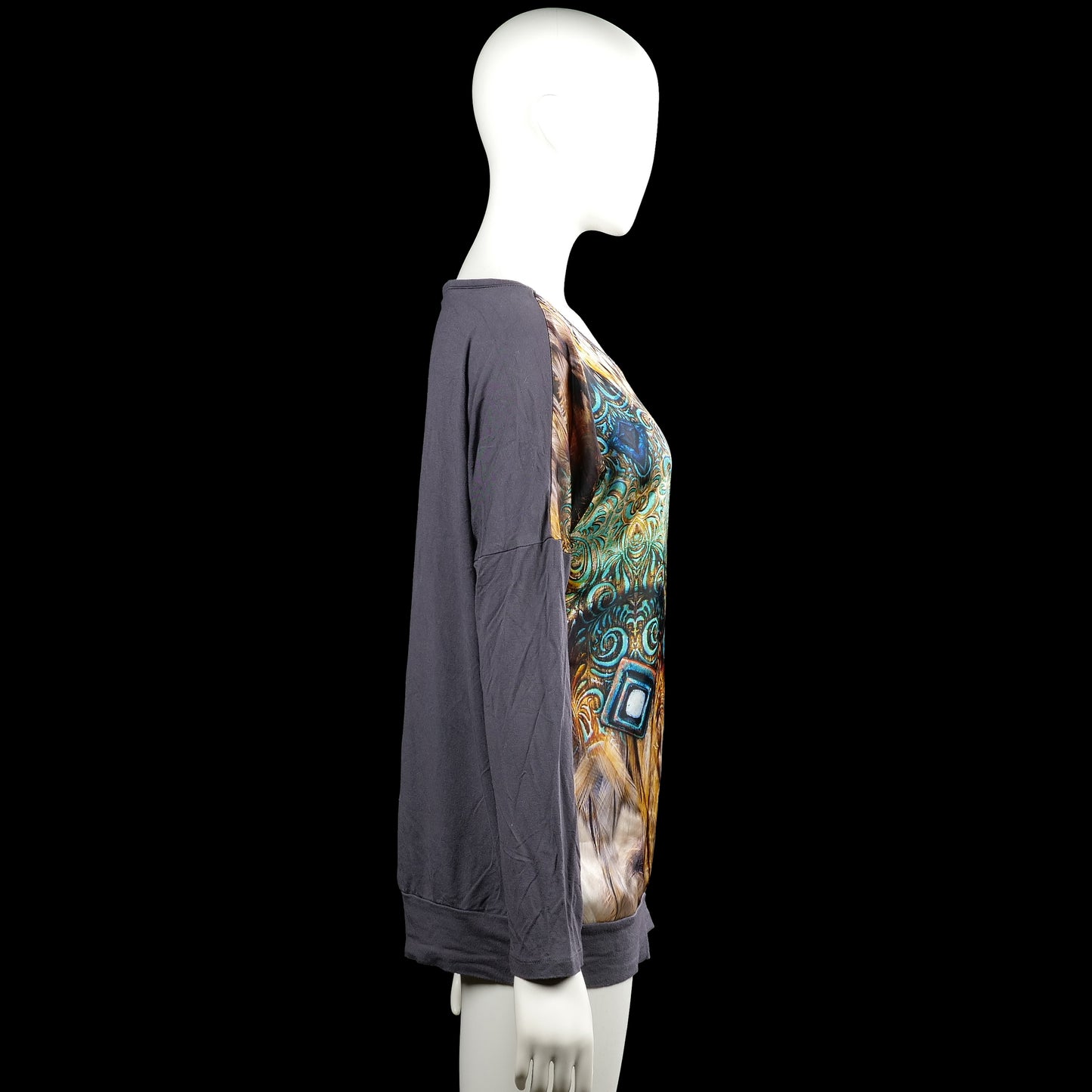 Long-sleeve top - Multicolored - Size XXL