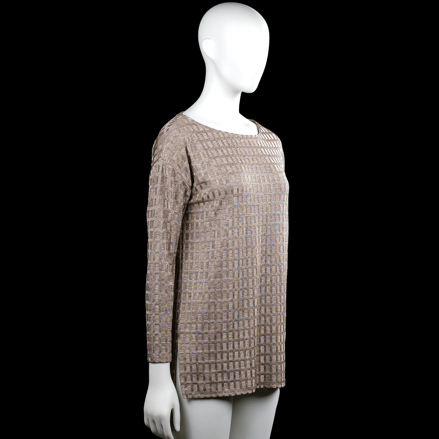Tunic - Taupe & Beige - Size M