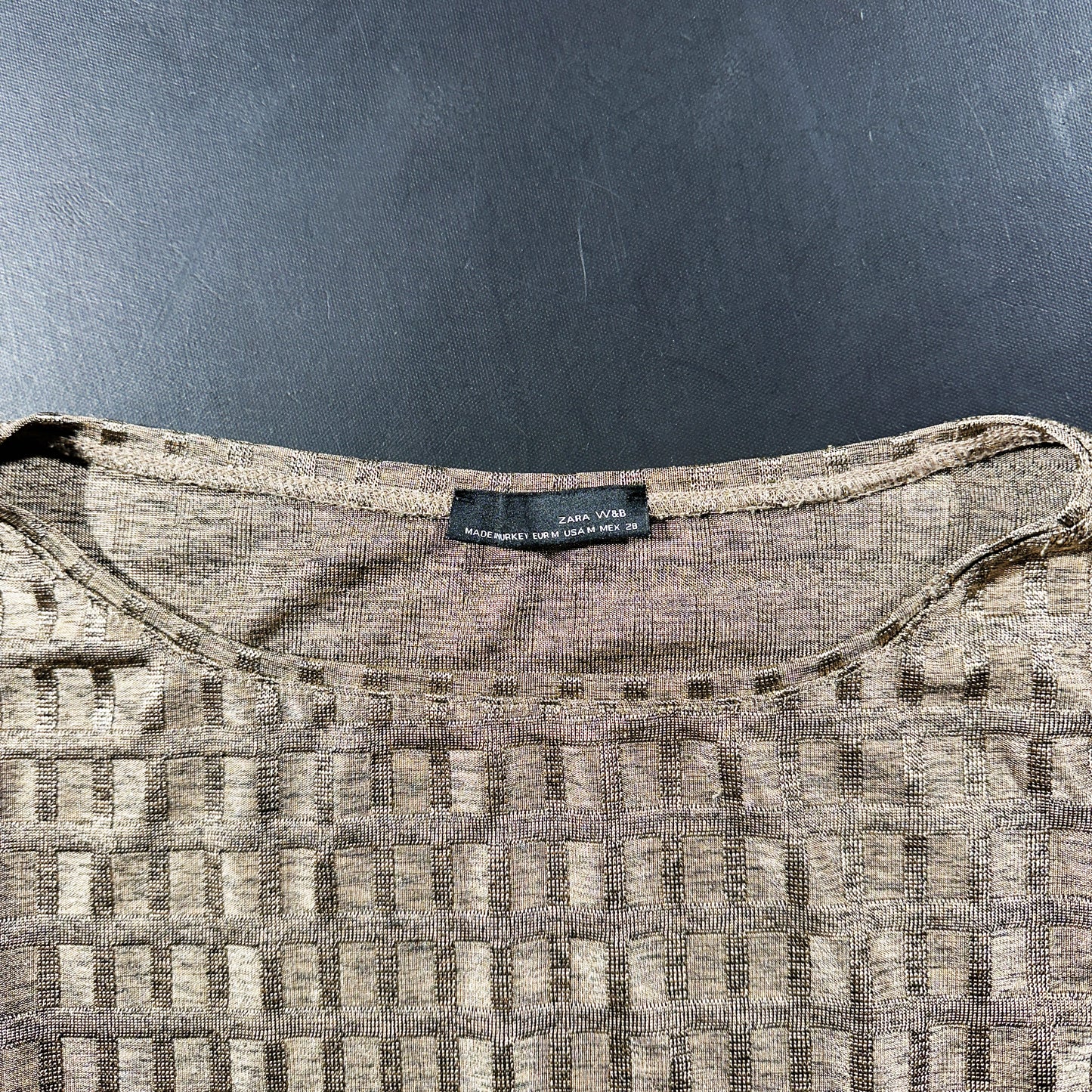 Tunic - Taupe & Beige - Size M