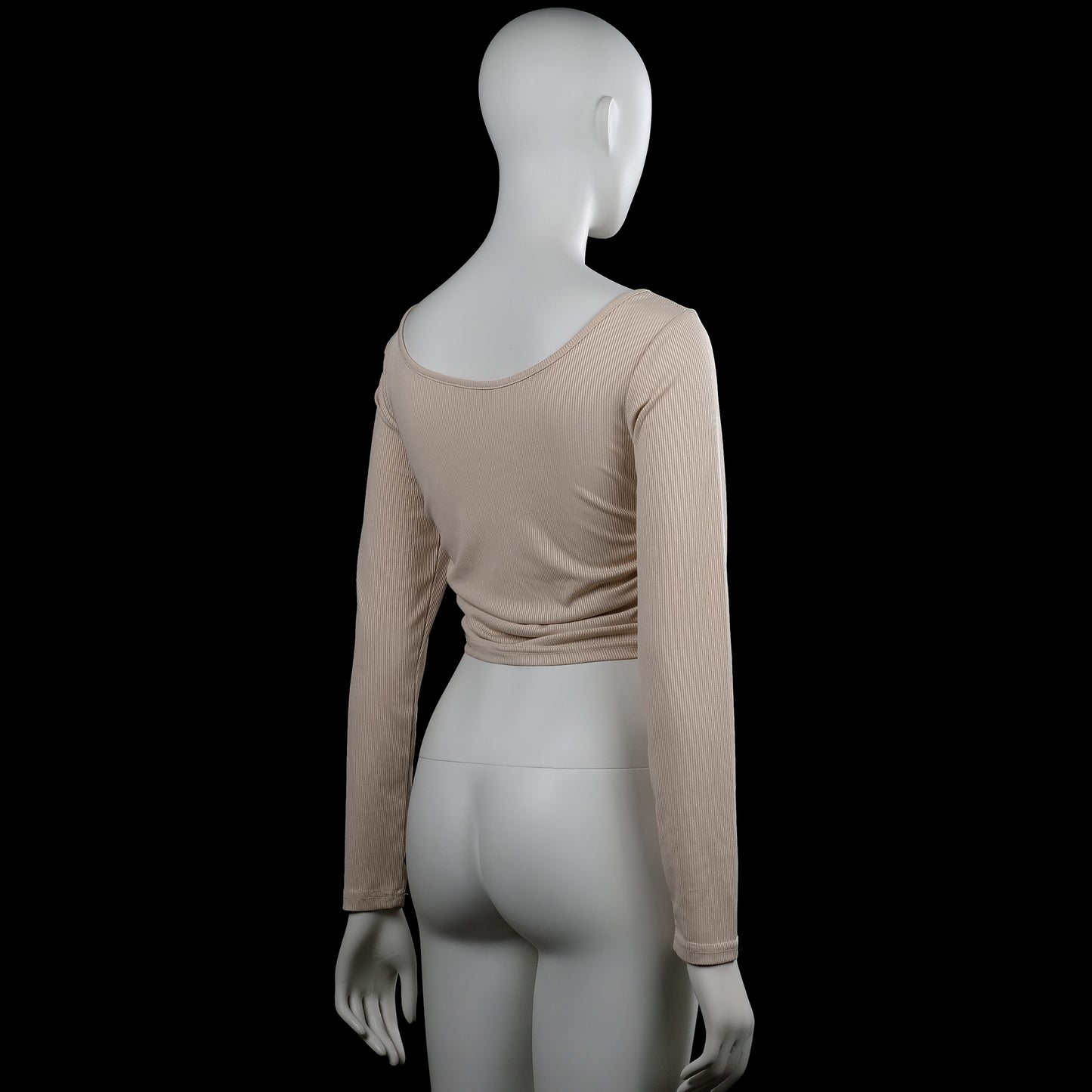 Long-sleeve top - Beige - Size S