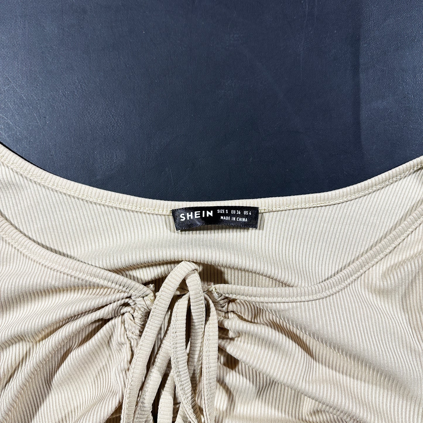 Long-sleeve top - Beige - Size S