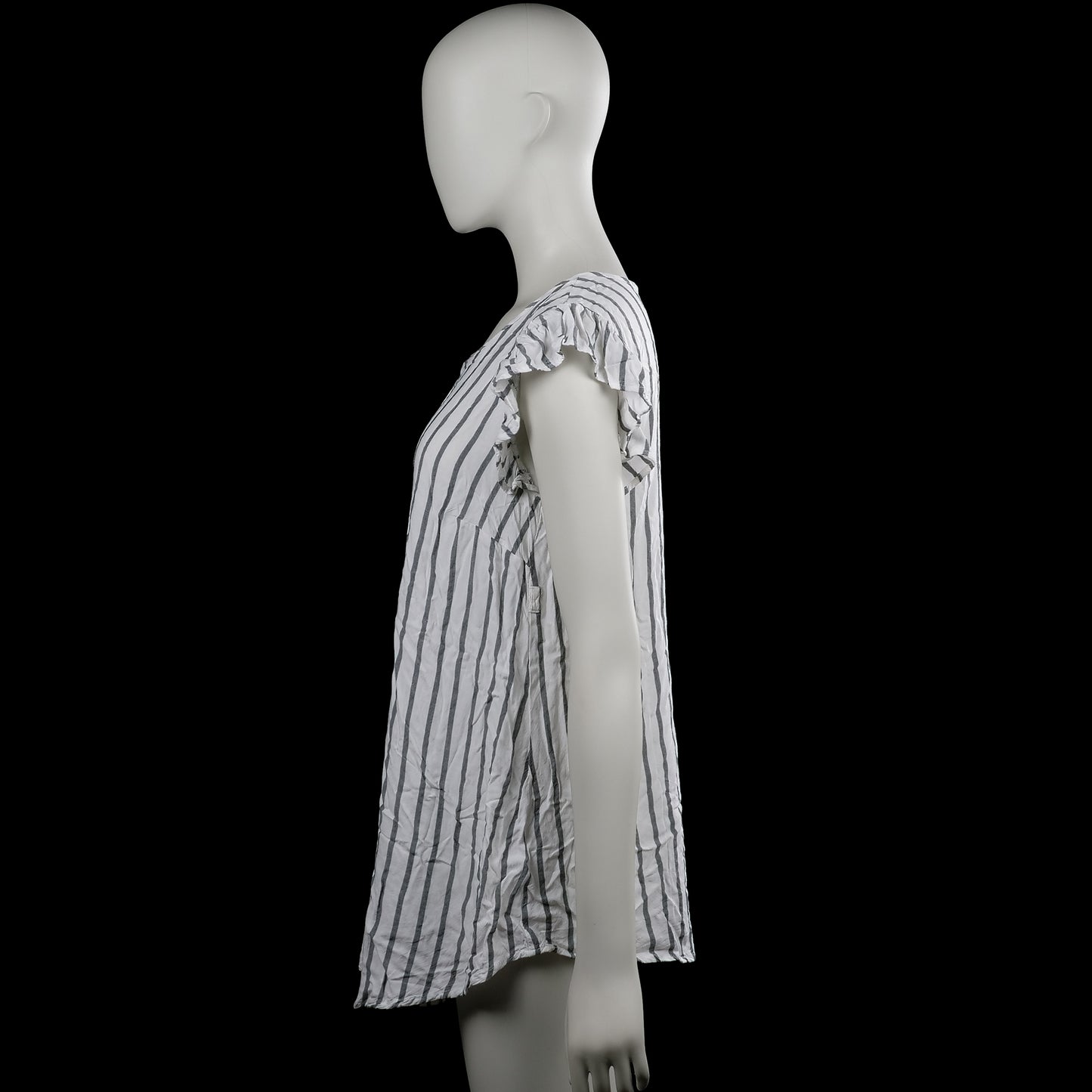 Tunic - White & Gray - Size 38