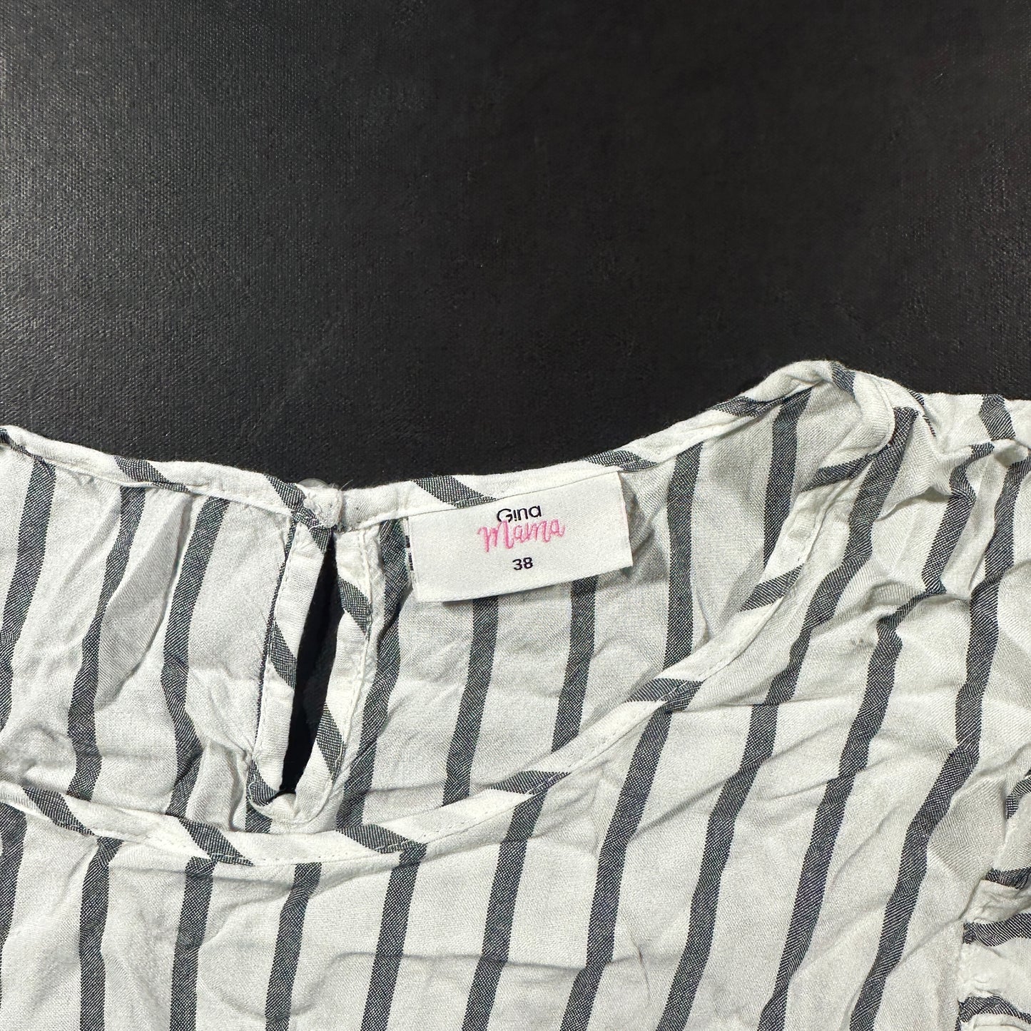 Tunic - White & Gray - Size 38