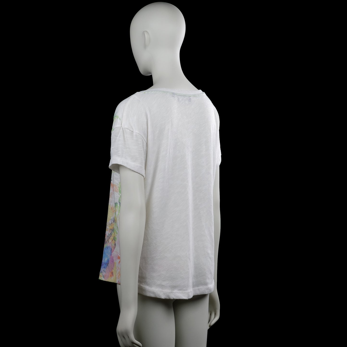 T-shirt - White & Multicolored - Size XL