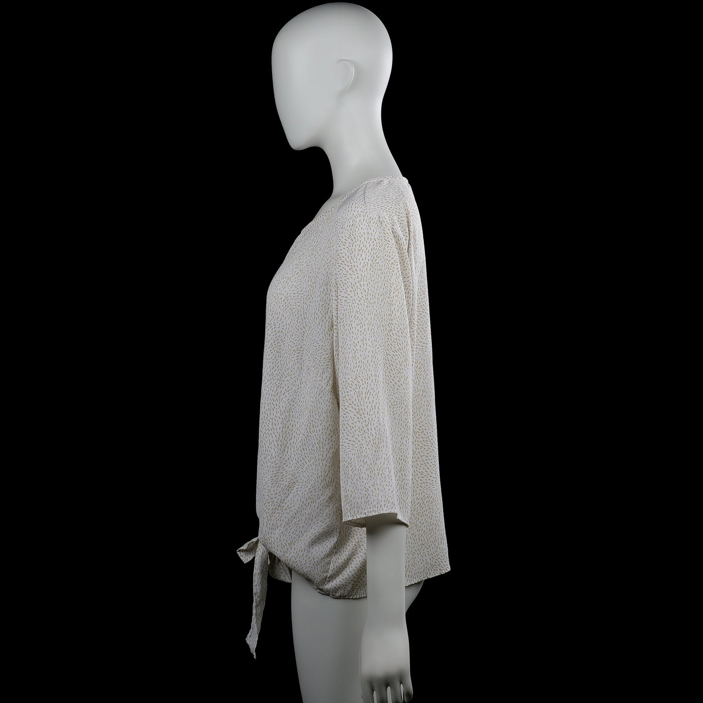 Blouse - Ivory & Beige - Size XL