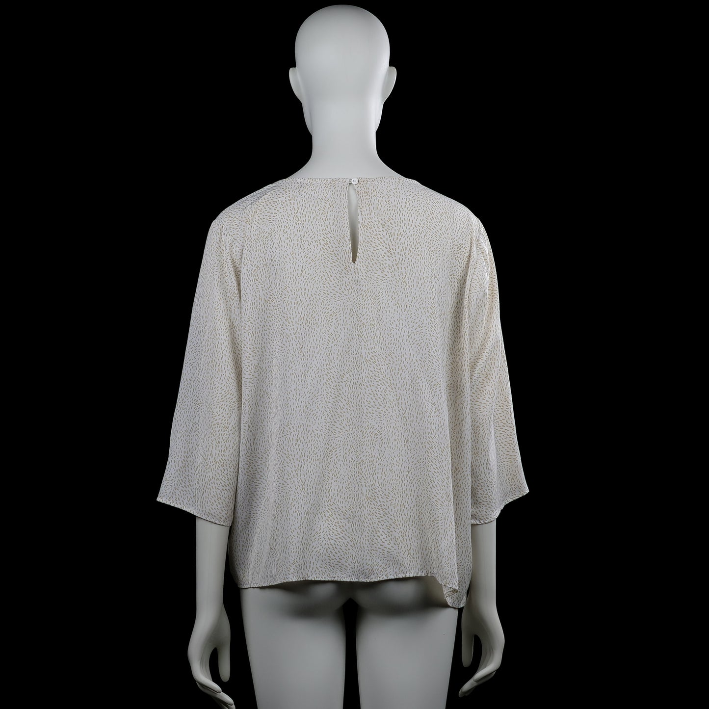 Blouse - Ivory & Beige - Size XL