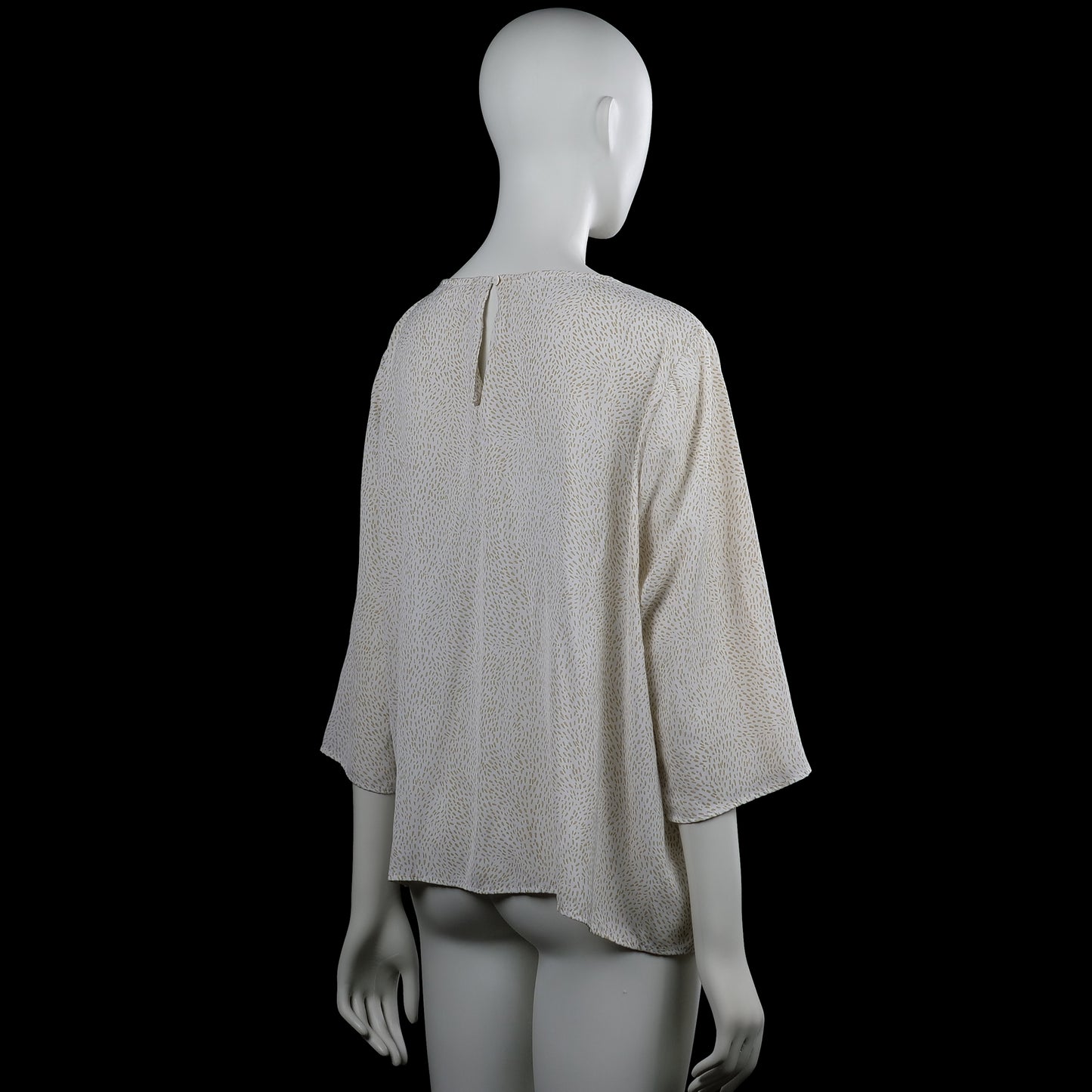 Blouse - Ivory & Beige - Size XL