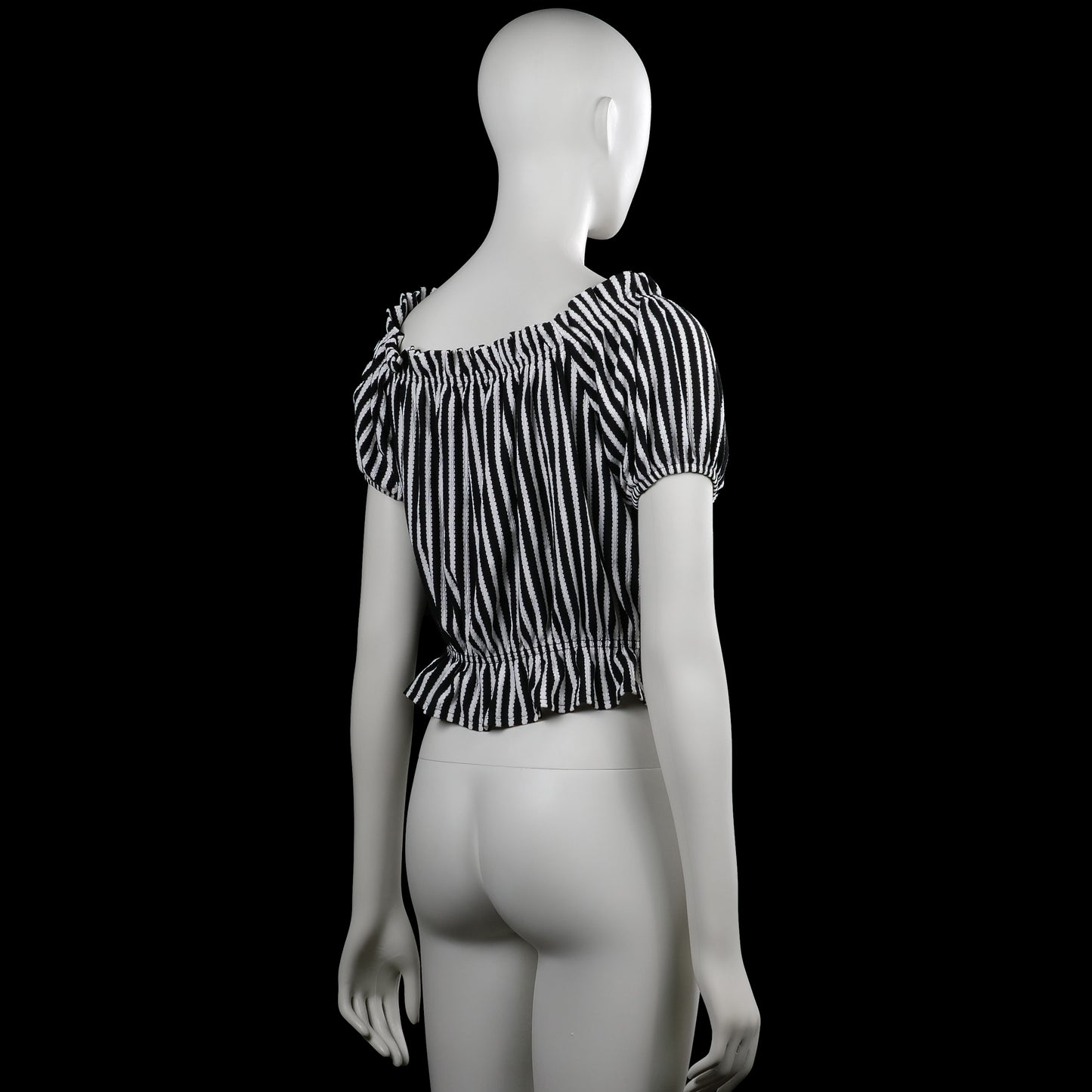 Blouse - Black & White - Size M