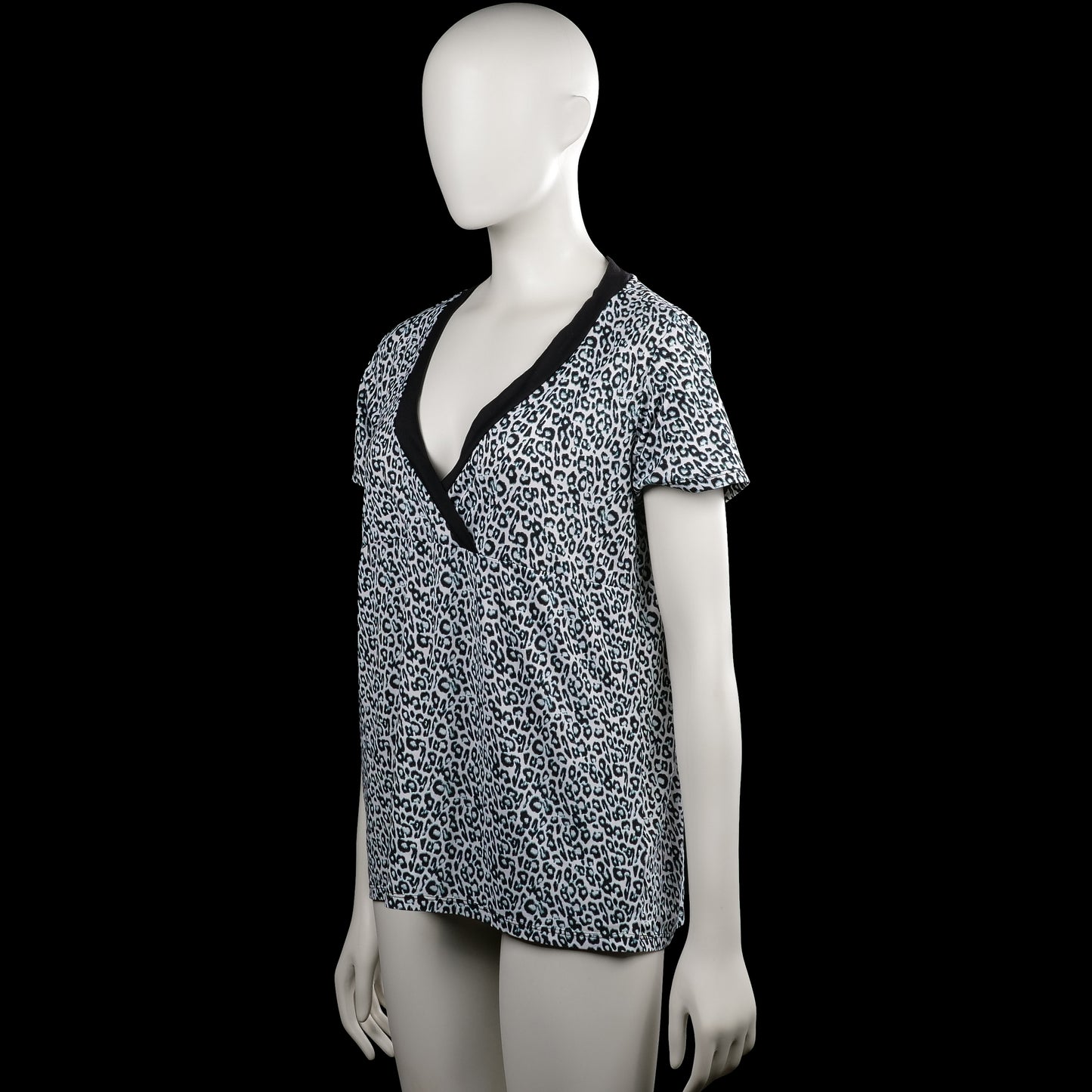 T-shirt - White & Black - Size S