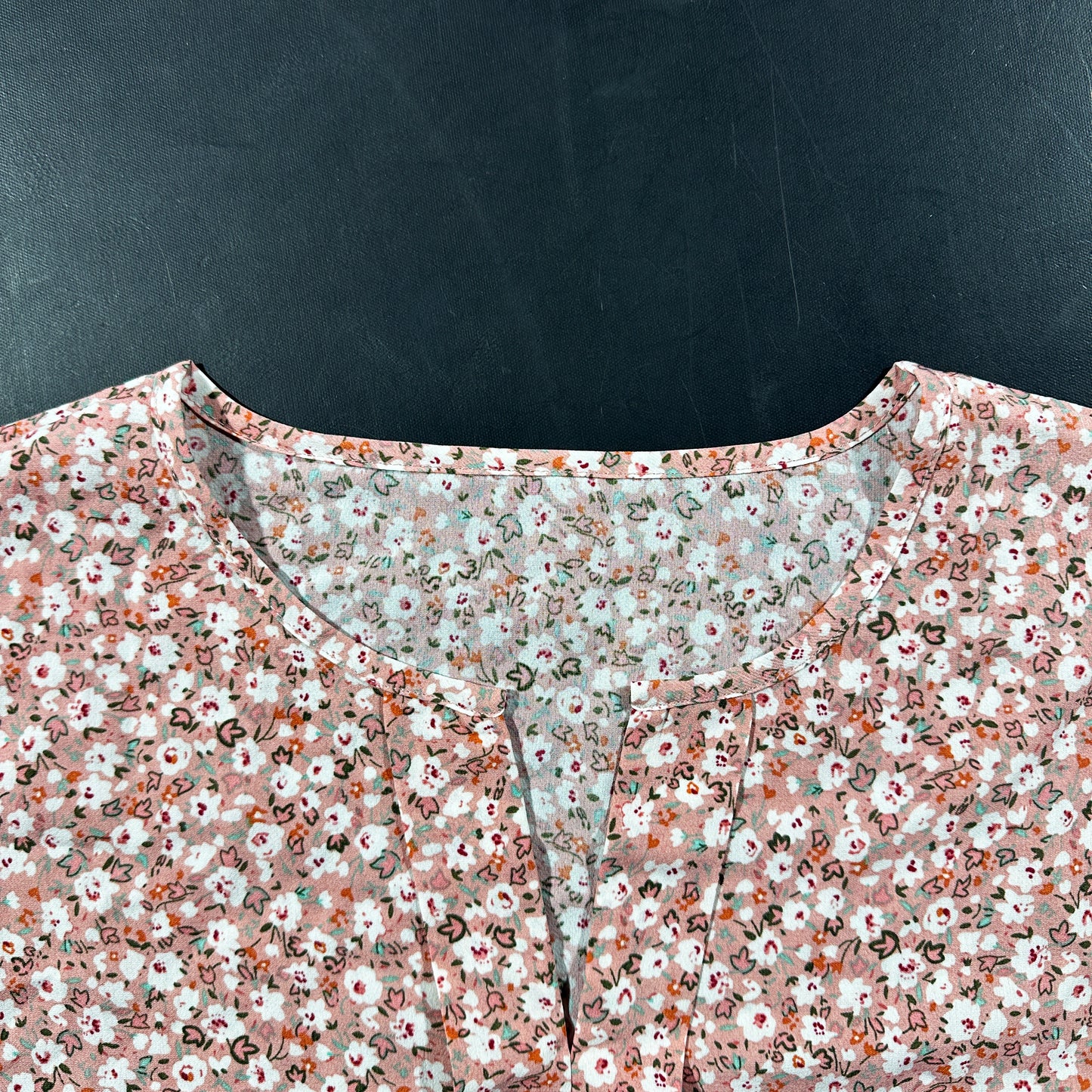 Blouse - Pink & White - Size L