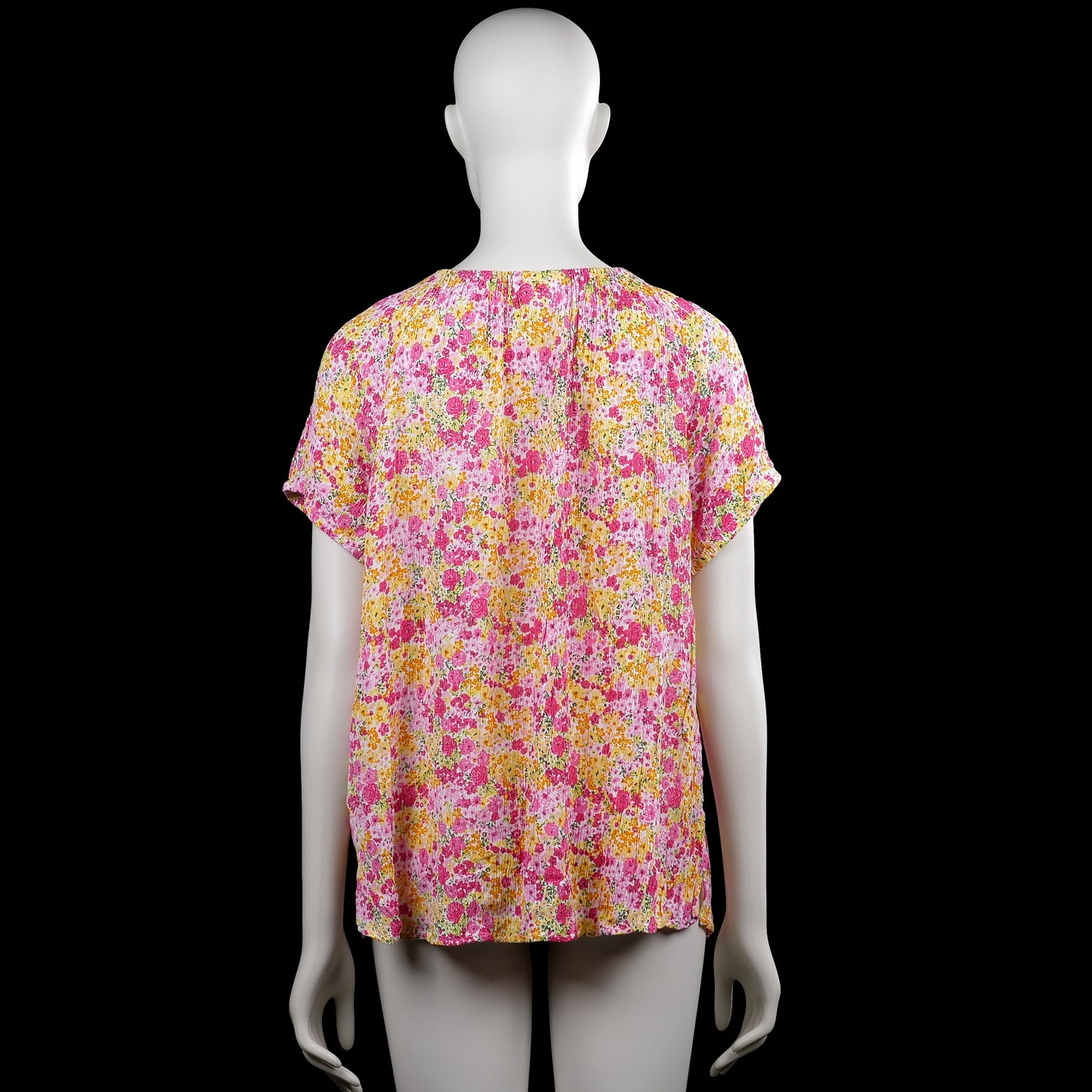 Blouse - Pink & Yellow - Size XXL