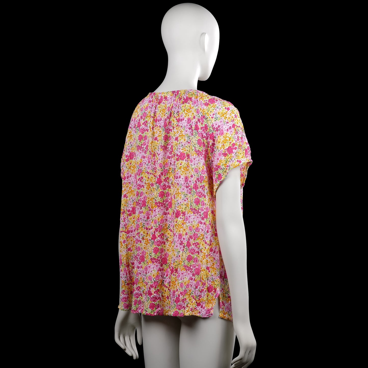 Blouse - Pink & Yellow - Size XXL