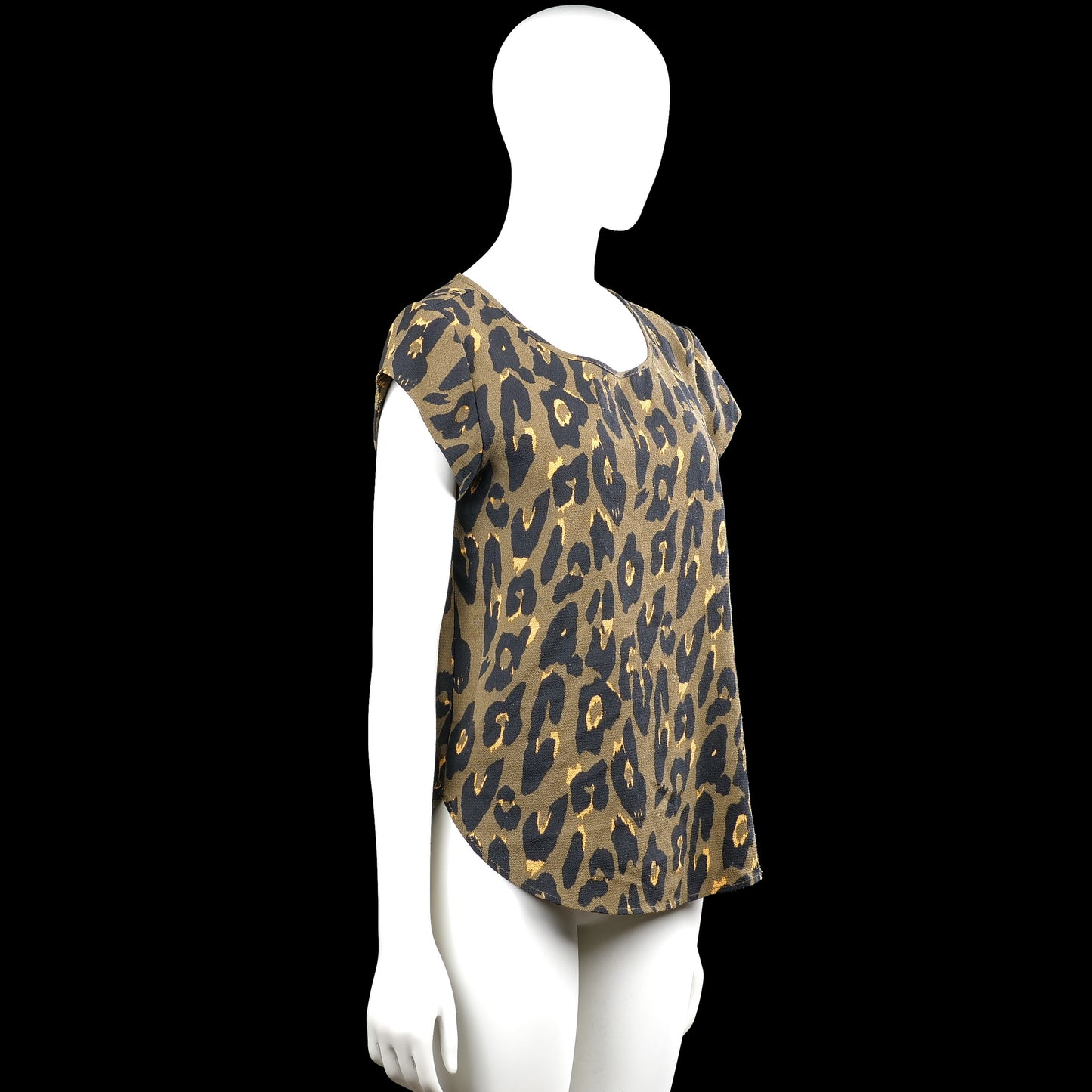 T-shirt - Olive & Black - Size 38