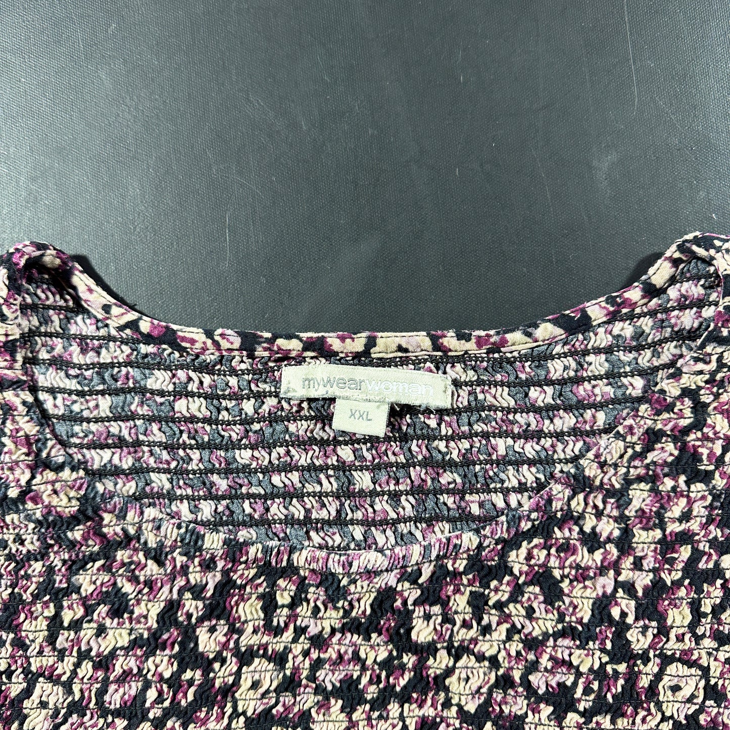 Tunic - Purple & Black - Size XXL