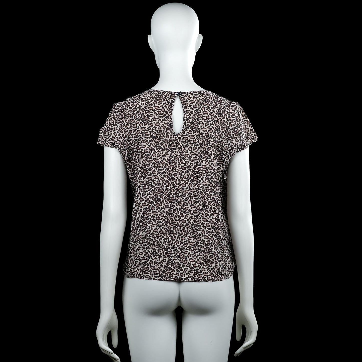 T-shirt - Beige & Black - Size 38