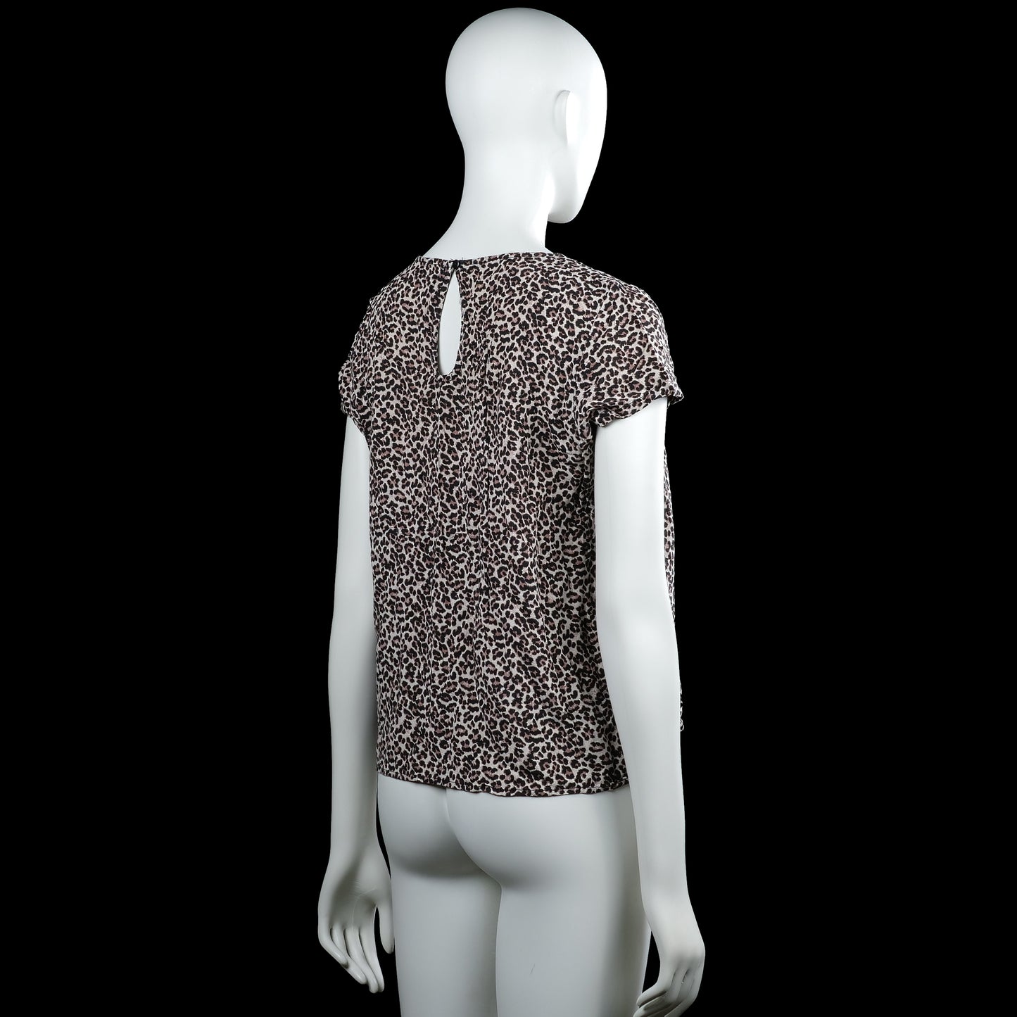 T-shirt - Beige & Black - Size 38